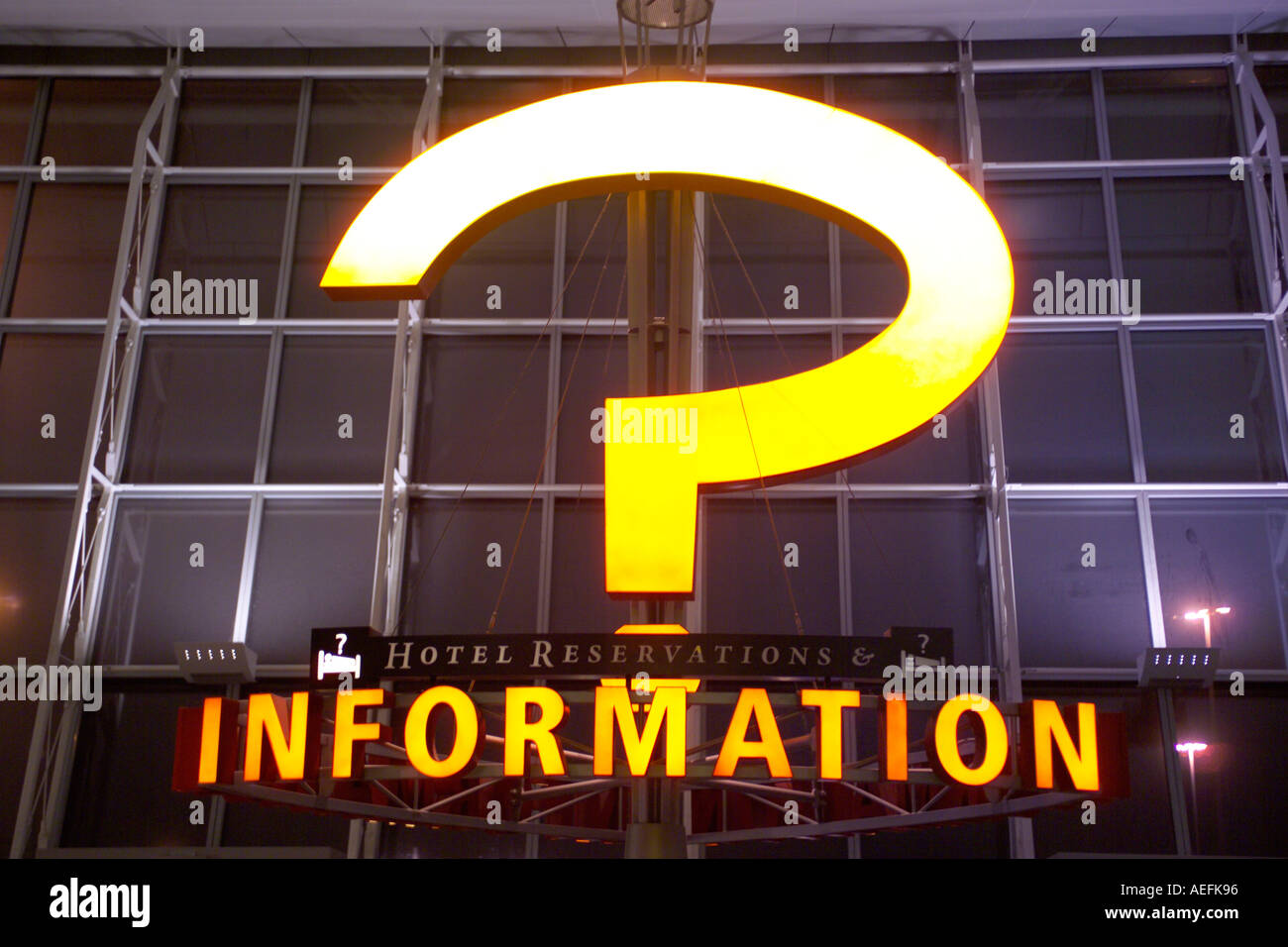Electric question mark sign Stock Photo Alamy