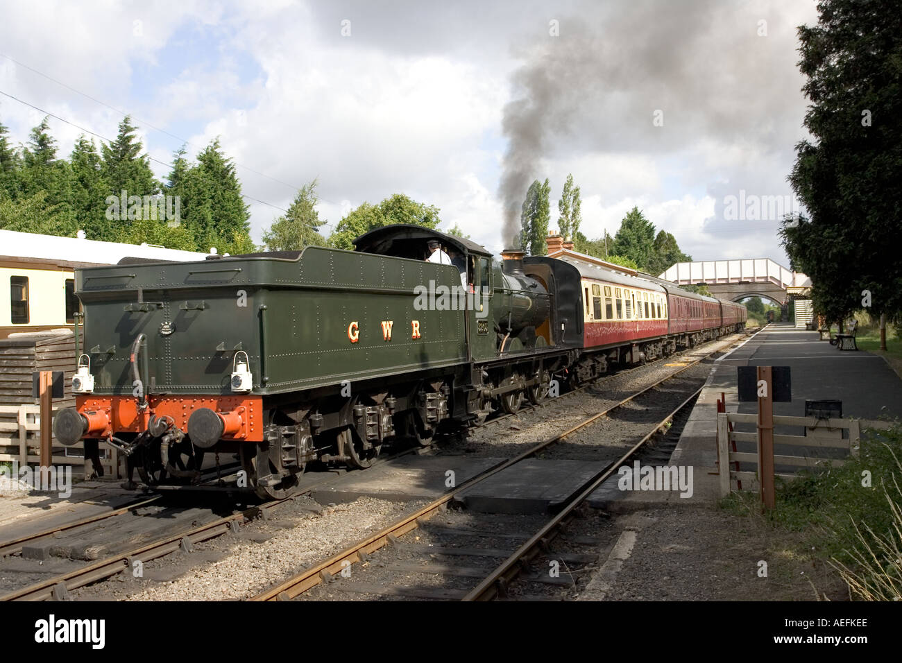 GWR train station Toddington English Cotswolds Stock Photo Alamy