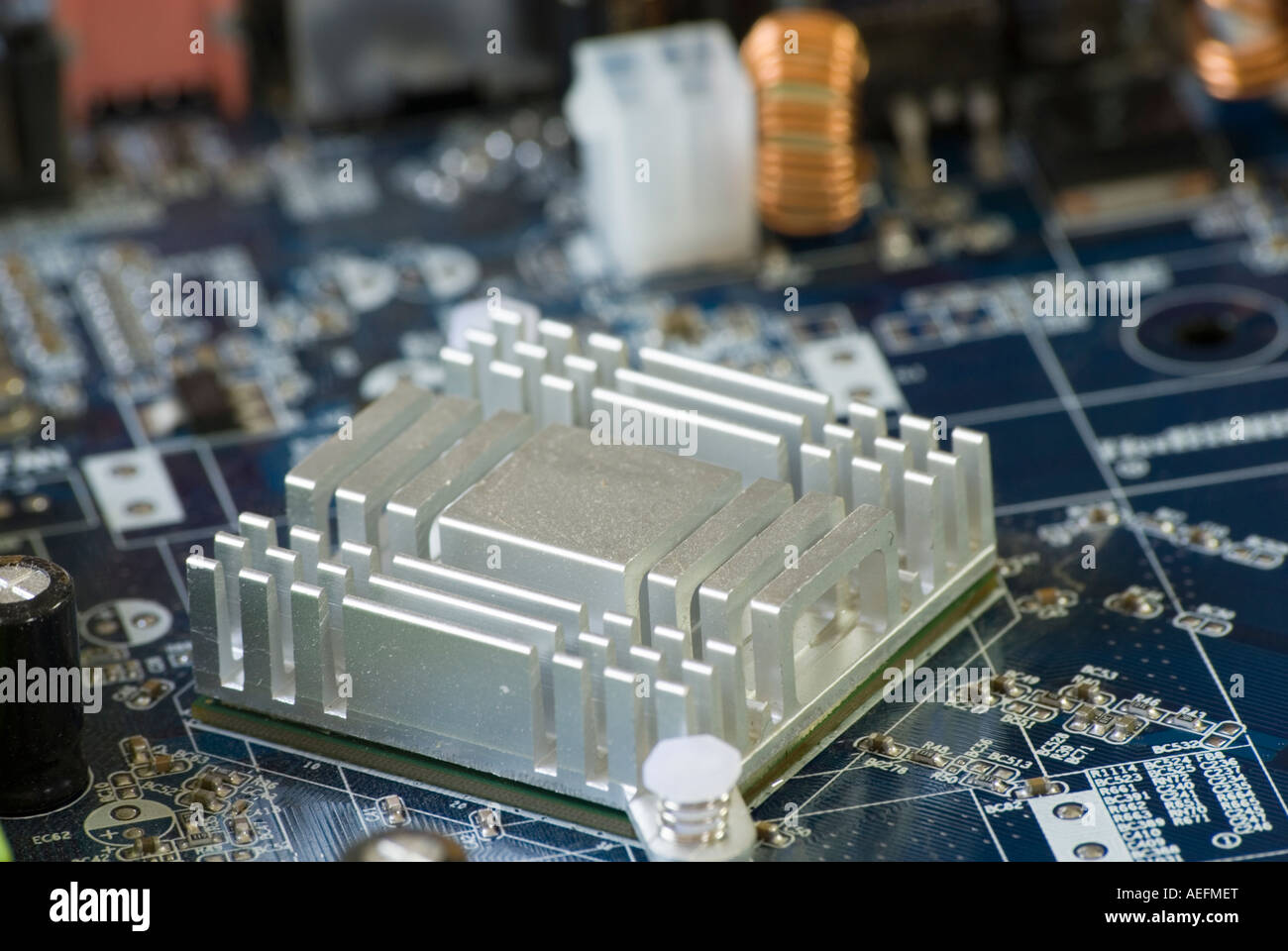Heatsink computer motherboard aluminium hires stock photography and images Alamy