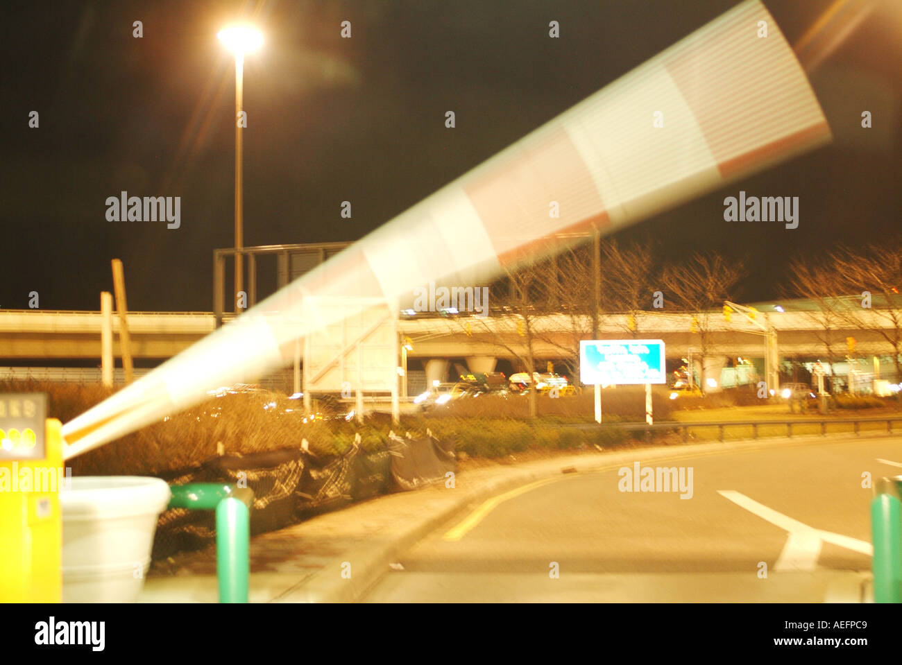 Parking gate opening Stock Photo Alamy