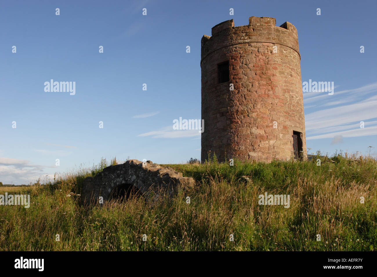 Auchinbaird Windmill between Sauchie and Fishcross, Clackmannanshire