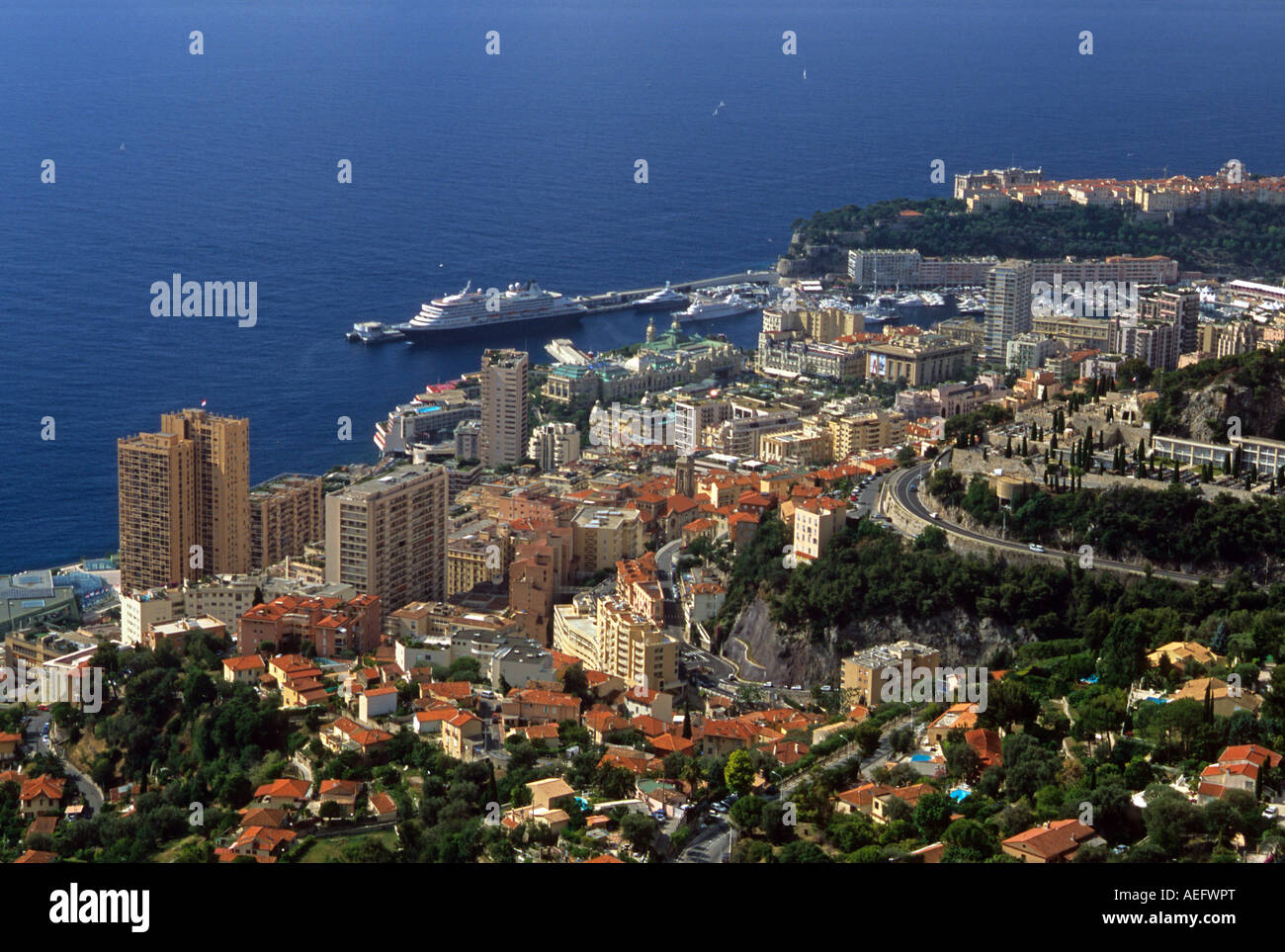 Monaco MonteCarlo Principaute de Monaco Cote d'Azur French Riviera Stock Photo