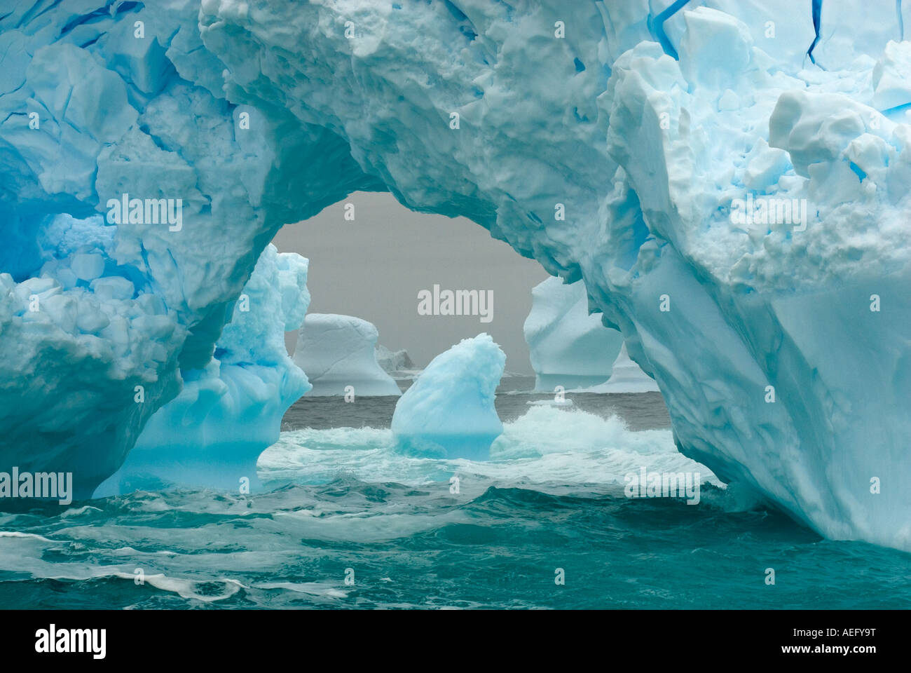 Arched Iceberg Floating Off The Western Antarctic Peninsula Antarctica arched-iceberg-floating-off-the-western-antarctic-peninsula-antarctica
