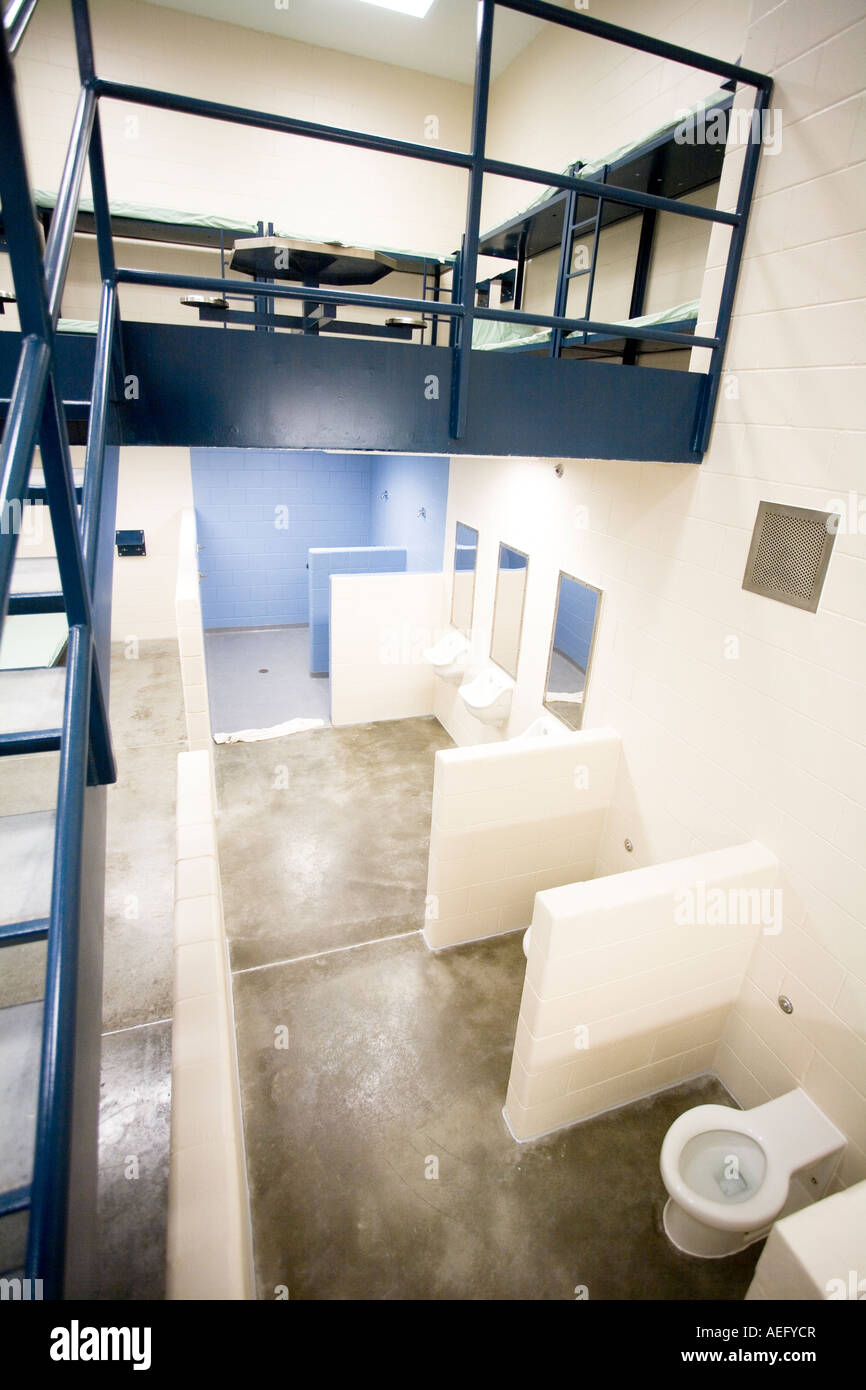 Newly constructed cell pod at county jail Saline County Sheriff s