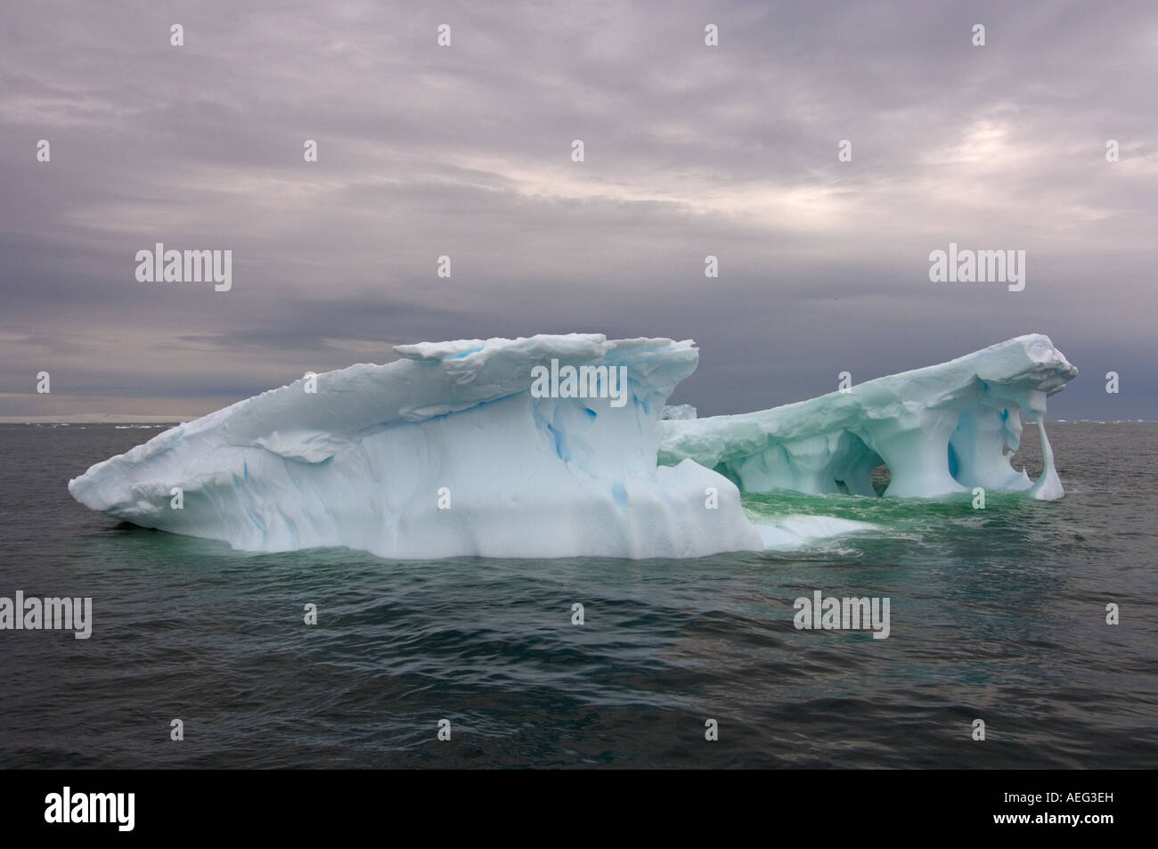 Arched Iceberg Floating Off The Western Antarctic Peninsula Antarctica arched-iceberg-floating-off-the-western-antarctic-peninsula-antarctica
