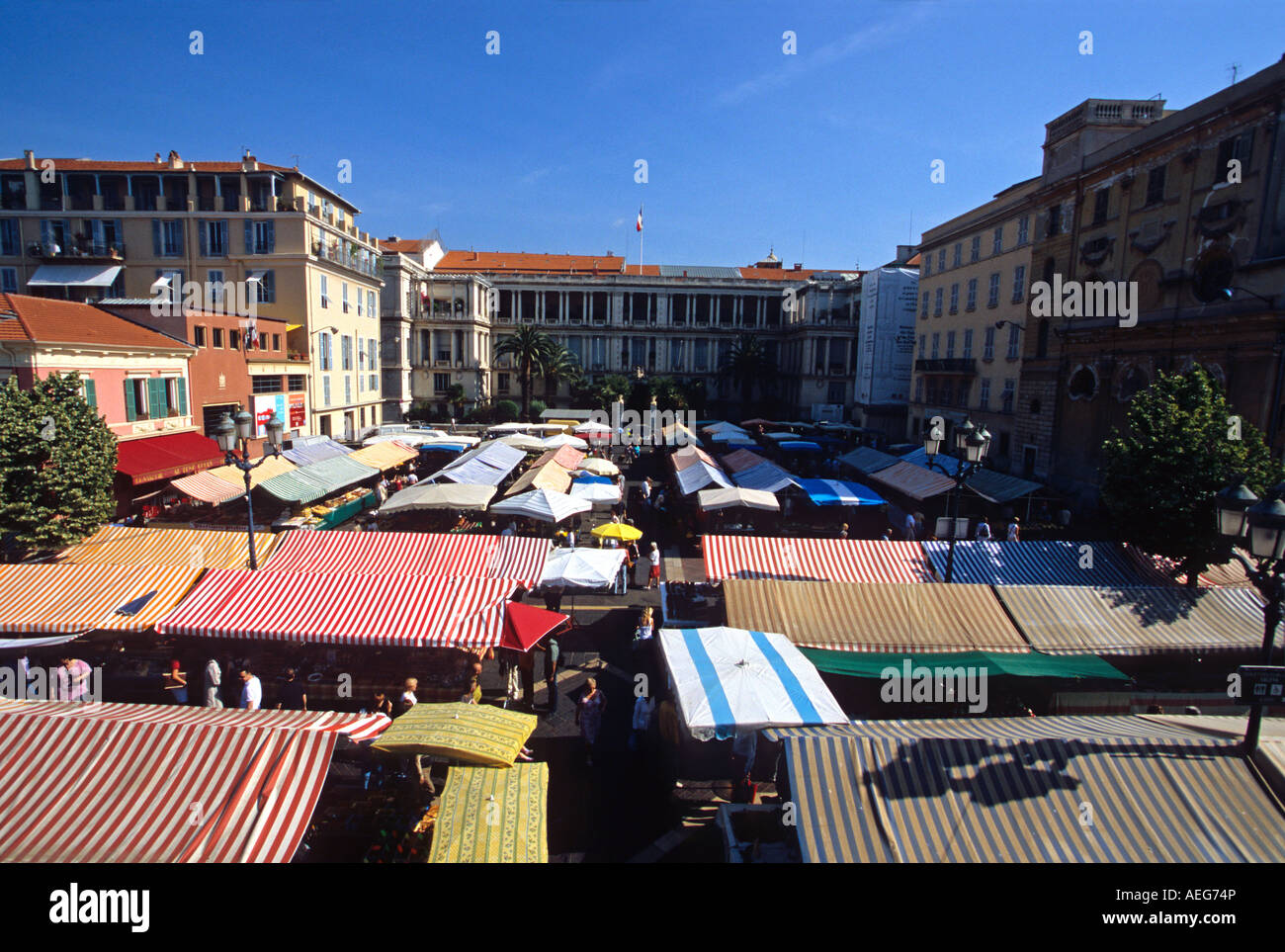 Nice Cours SAleya Alpes-Maritimes 06 Cote d'Azur French Riviera PACA France Stock Photo