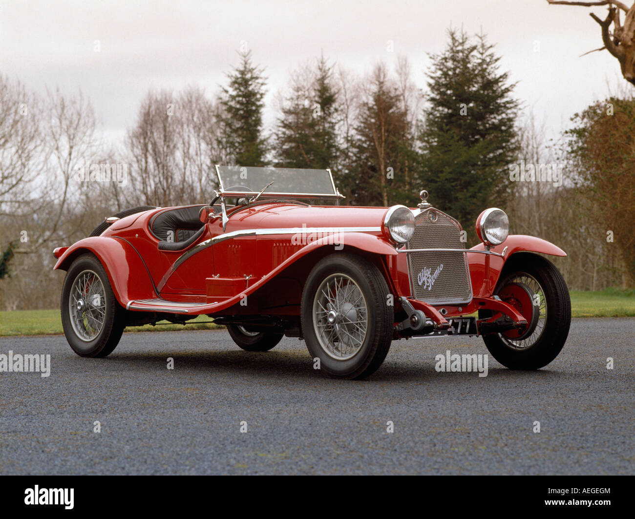 1930 Alfa Romeo supercharged Tipo 6C 1750. Stock Photo