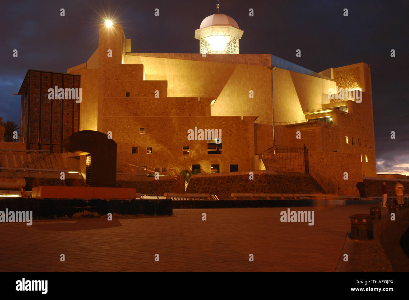 View of Auditorio Alfredo Kraus Auditorium for arts events in the city
