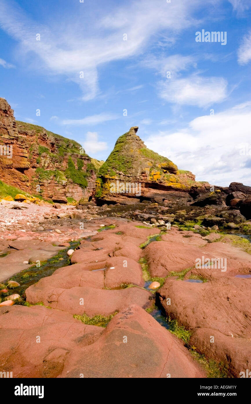 Airbroth Rocks Auchmithie Stock Photos & Auchmithie Stock Images - Alamy