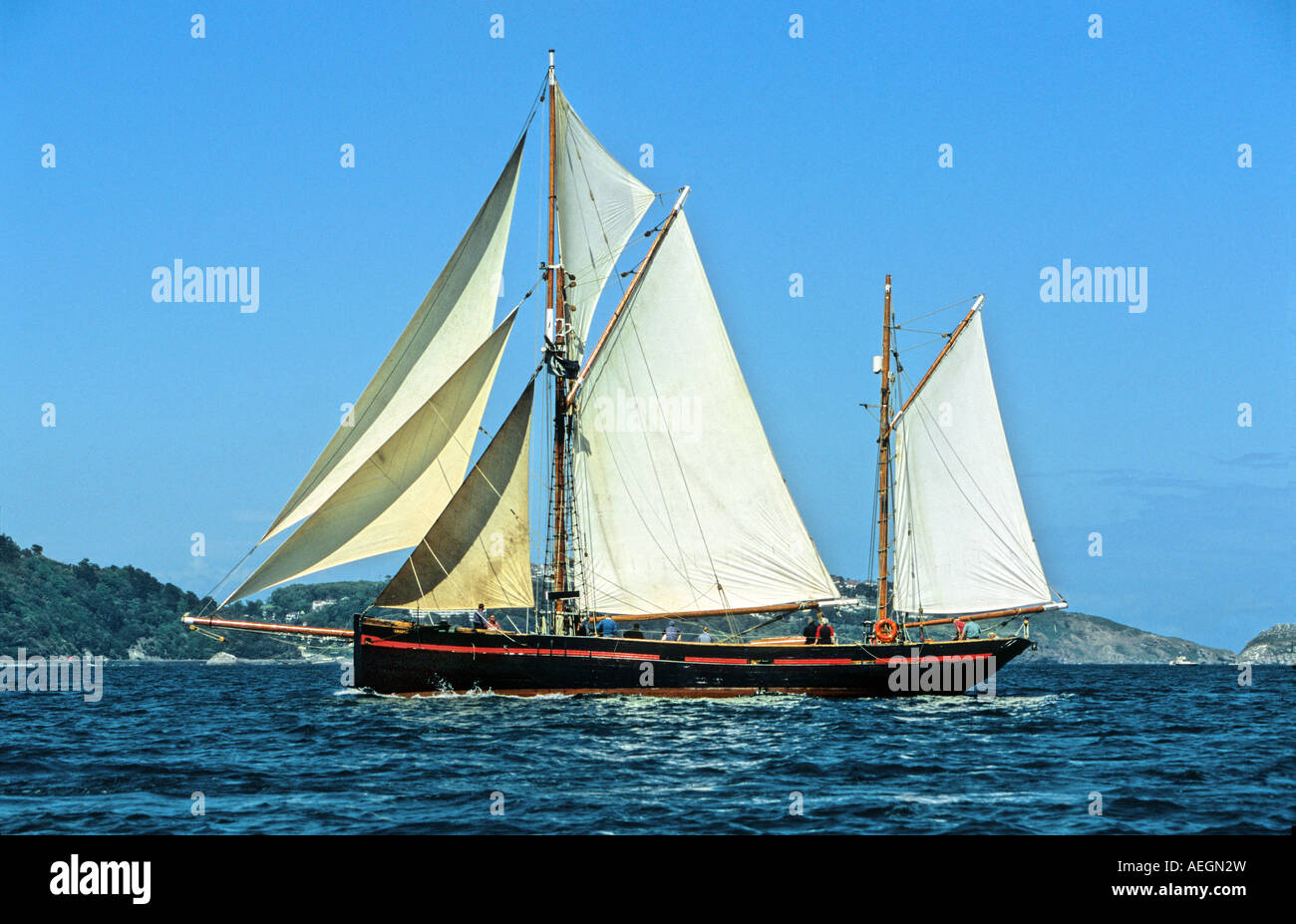 Leader Brixham Sailing Trawler High Resolution Stock Photography and ...