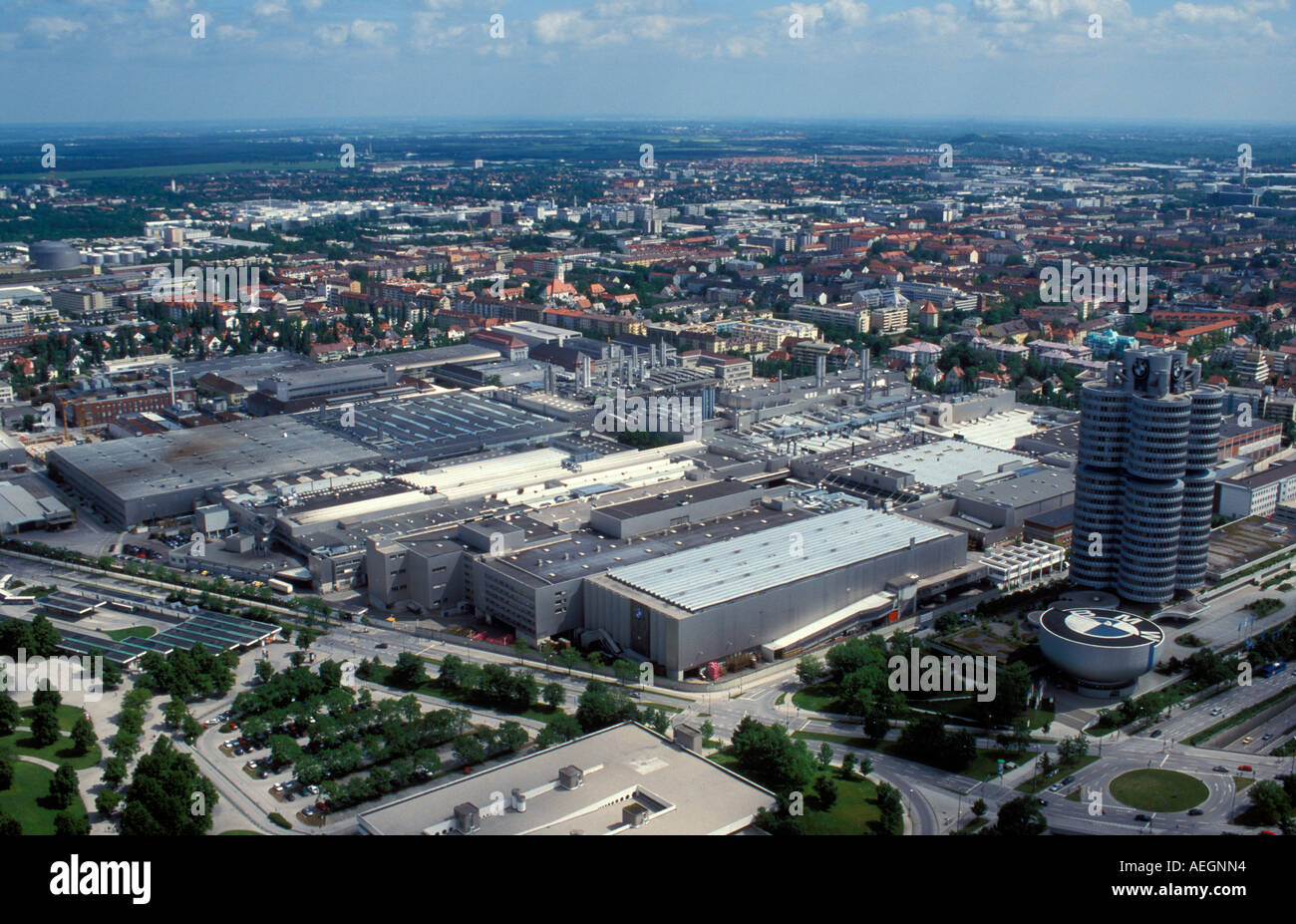 Germany Bavaria Munich the BMW factory Stock Photo