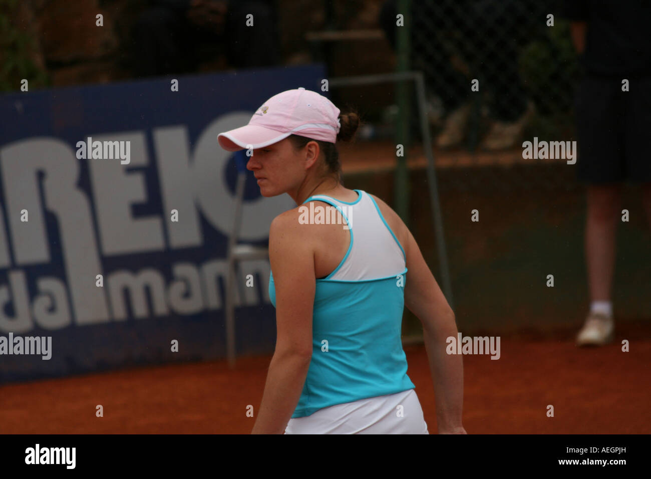 Estoril Open 2007 - Women's 1st round - Nika Ozegovic vs Maria Kirilenko Stock Photo