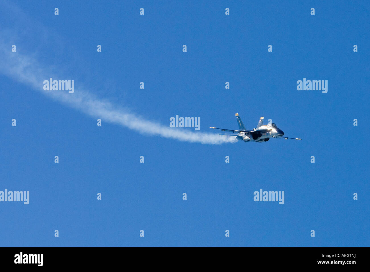 Blue Angels jet flyby at Fleet Week, San Francisco Stock Photo