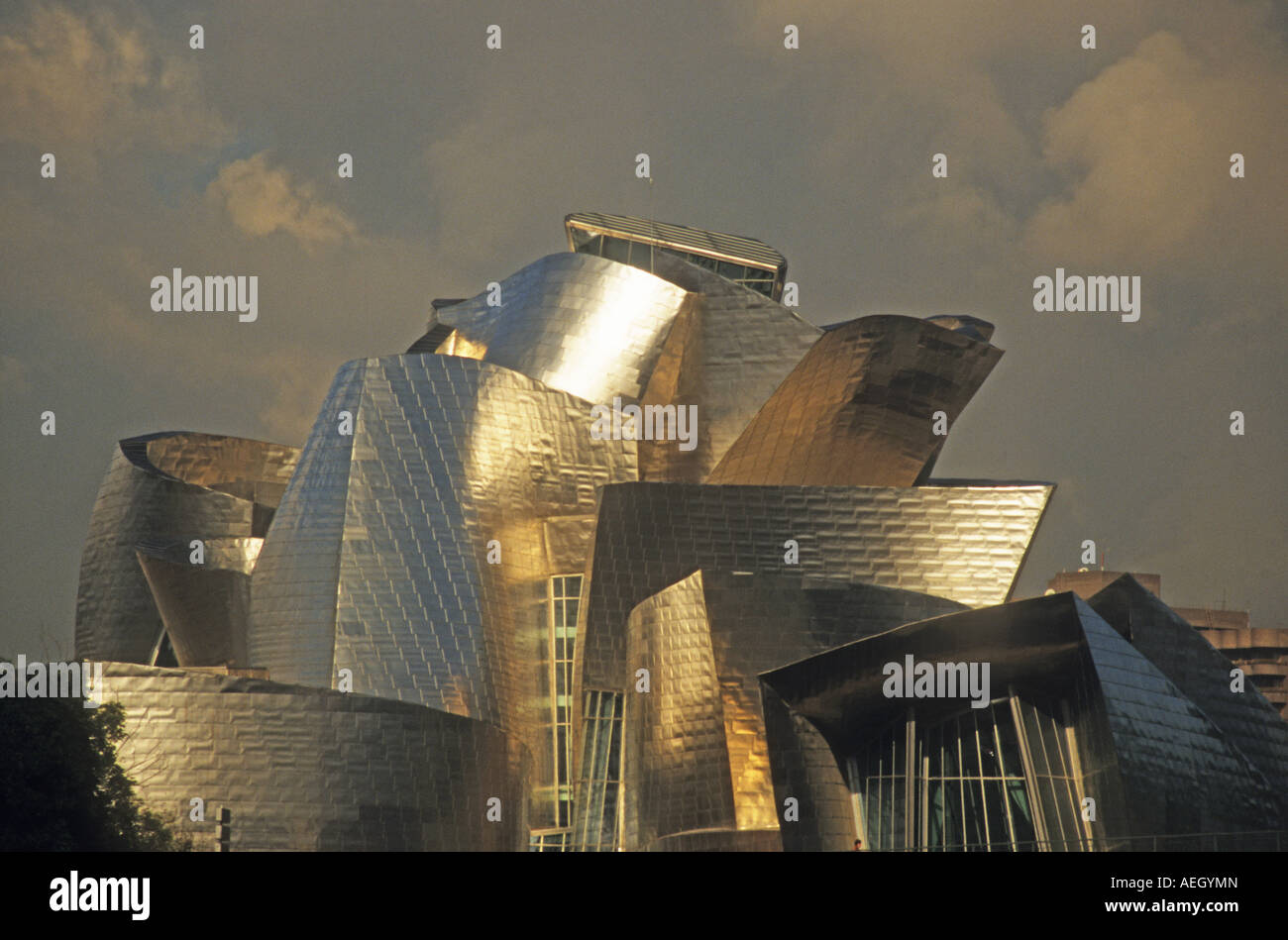 The Spectacular Guggenheim Museum in Bilbao,Spain was designed by American architect Frank O.Gehry Stock Photo