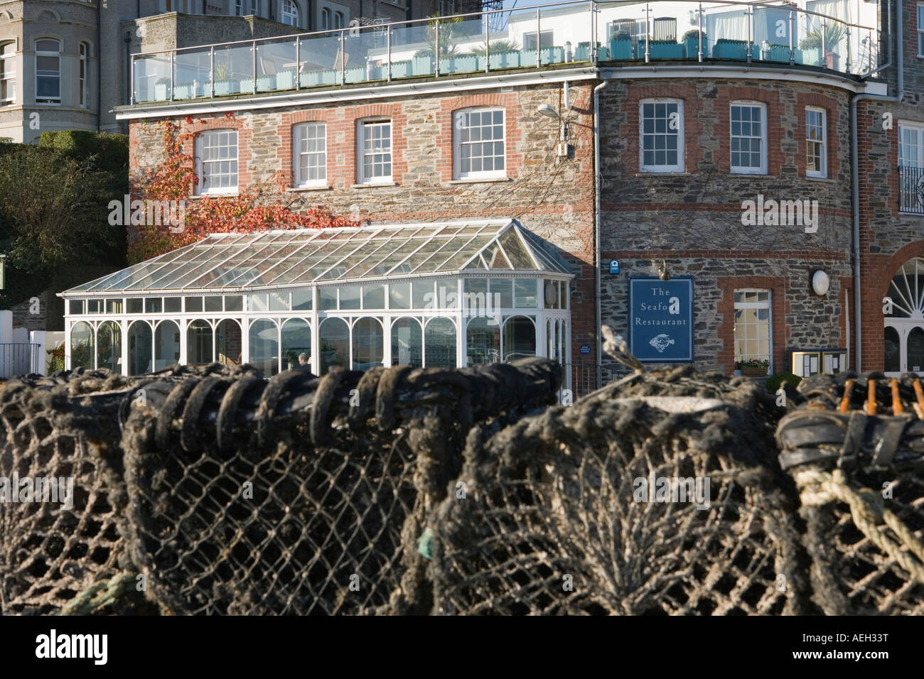 The Seafood Restaurant Padstow Cornwall owner Rick Stein Famous fish restaurant Stock Photo