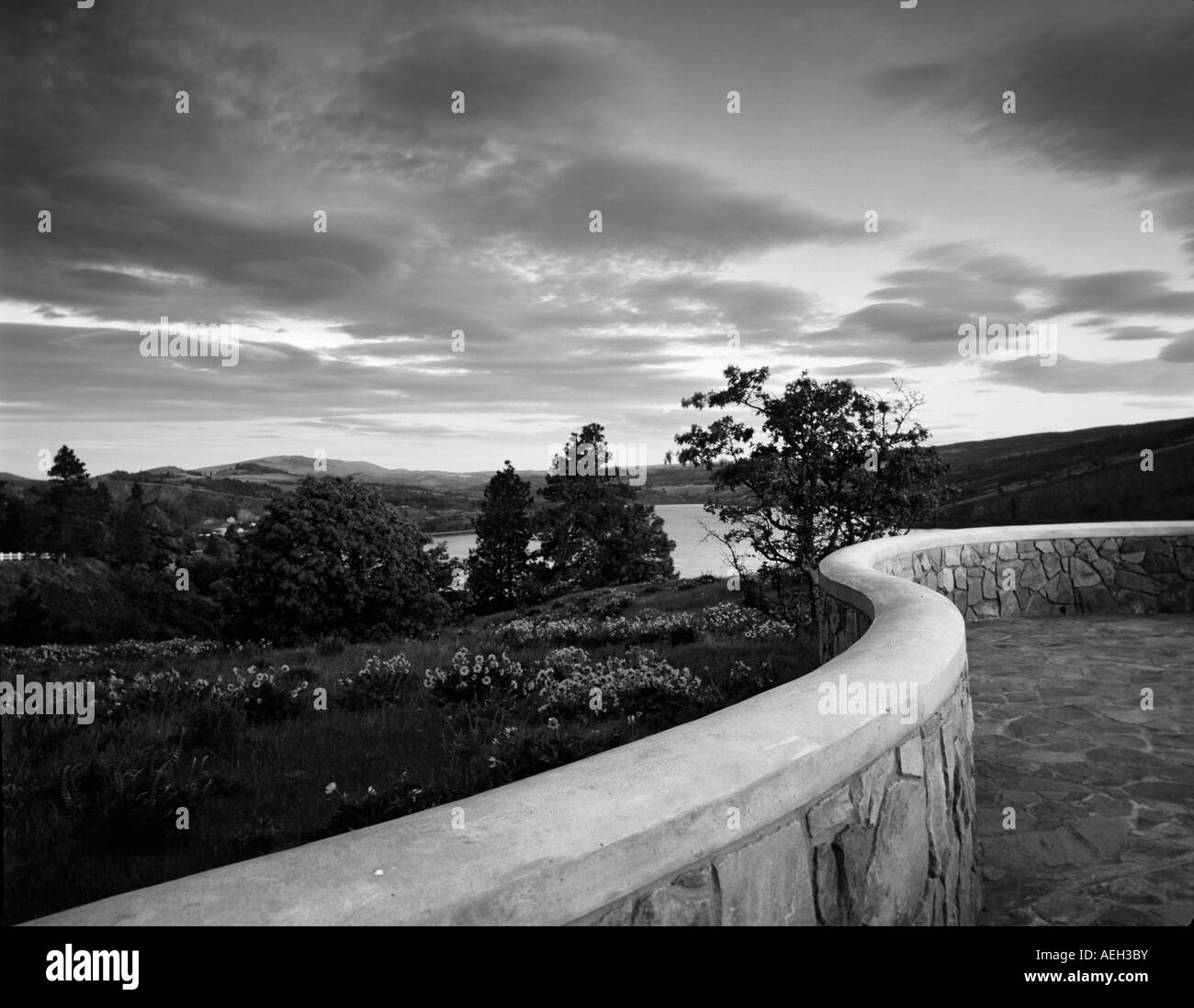 Wall at sunset Columbia River Gorge National Scenic Area Oregon Stock Photo