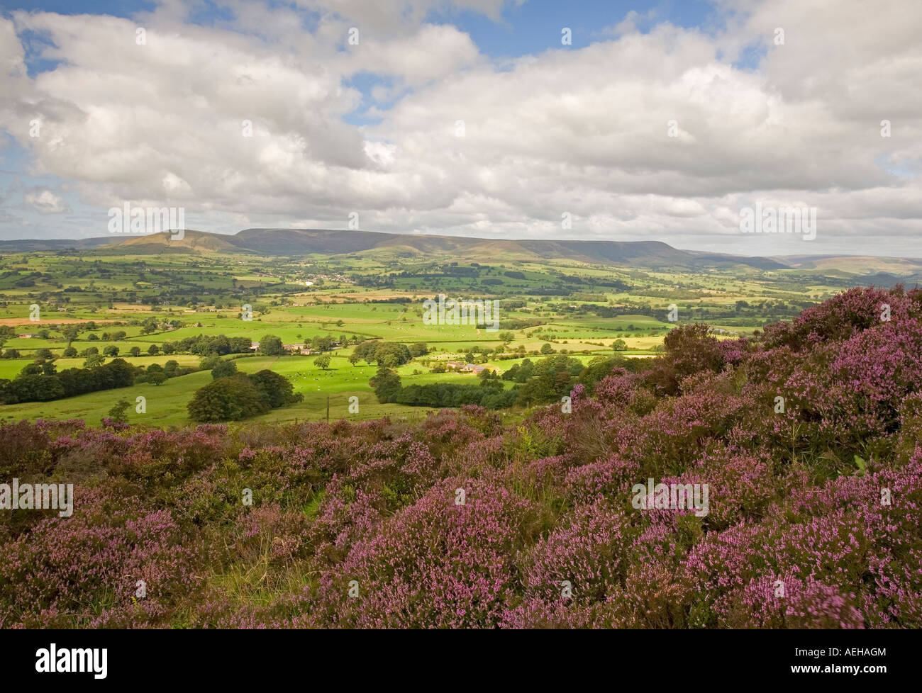 Longridge Fell from jeffry hill, Ribble Valley, Lancashire Stock Photo ...