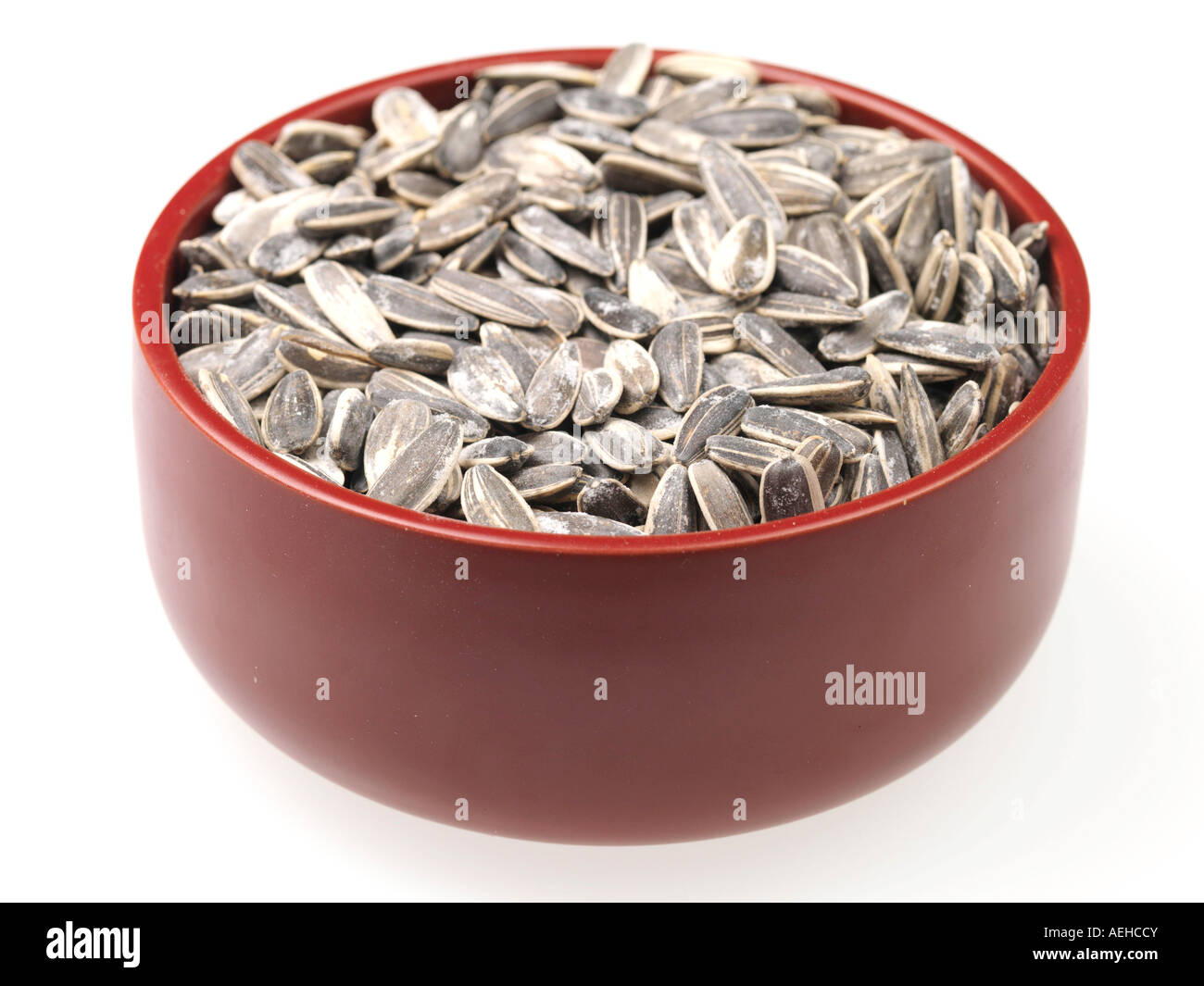 Dried Healthy Edible Sunflower Seeds Isolated Against A White Background With A Clipping Path And No People Stock Photo