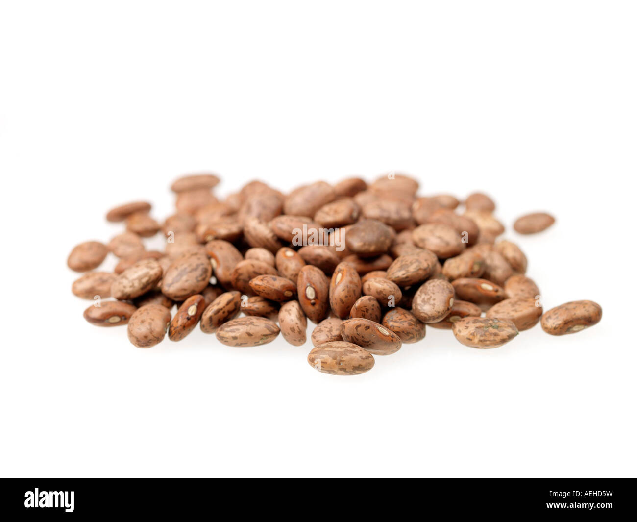 Bowl Full Of Healthy Dried Pinto Beans Cooking Ingredients With No