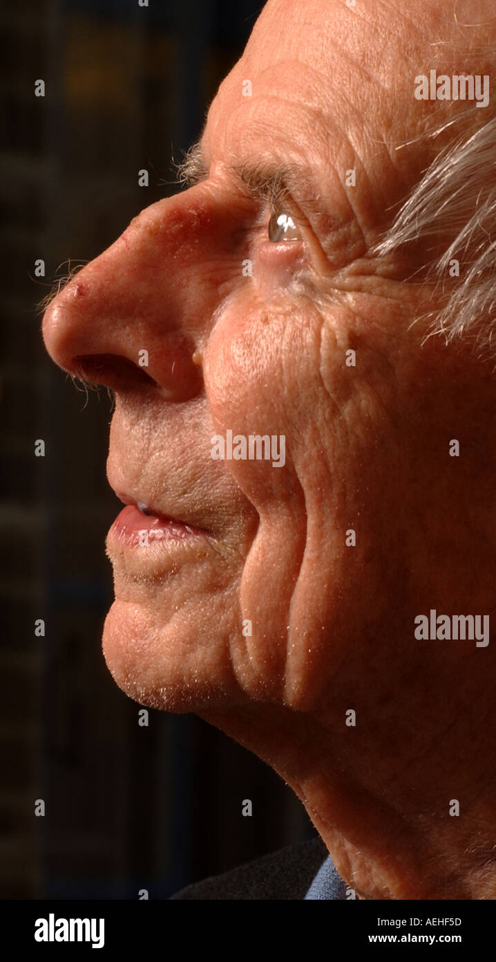 The late Harry Patch-at age 106yrs-WWI veteran 'Tommy' in Wells, Somerset, 2004. Stock Photo