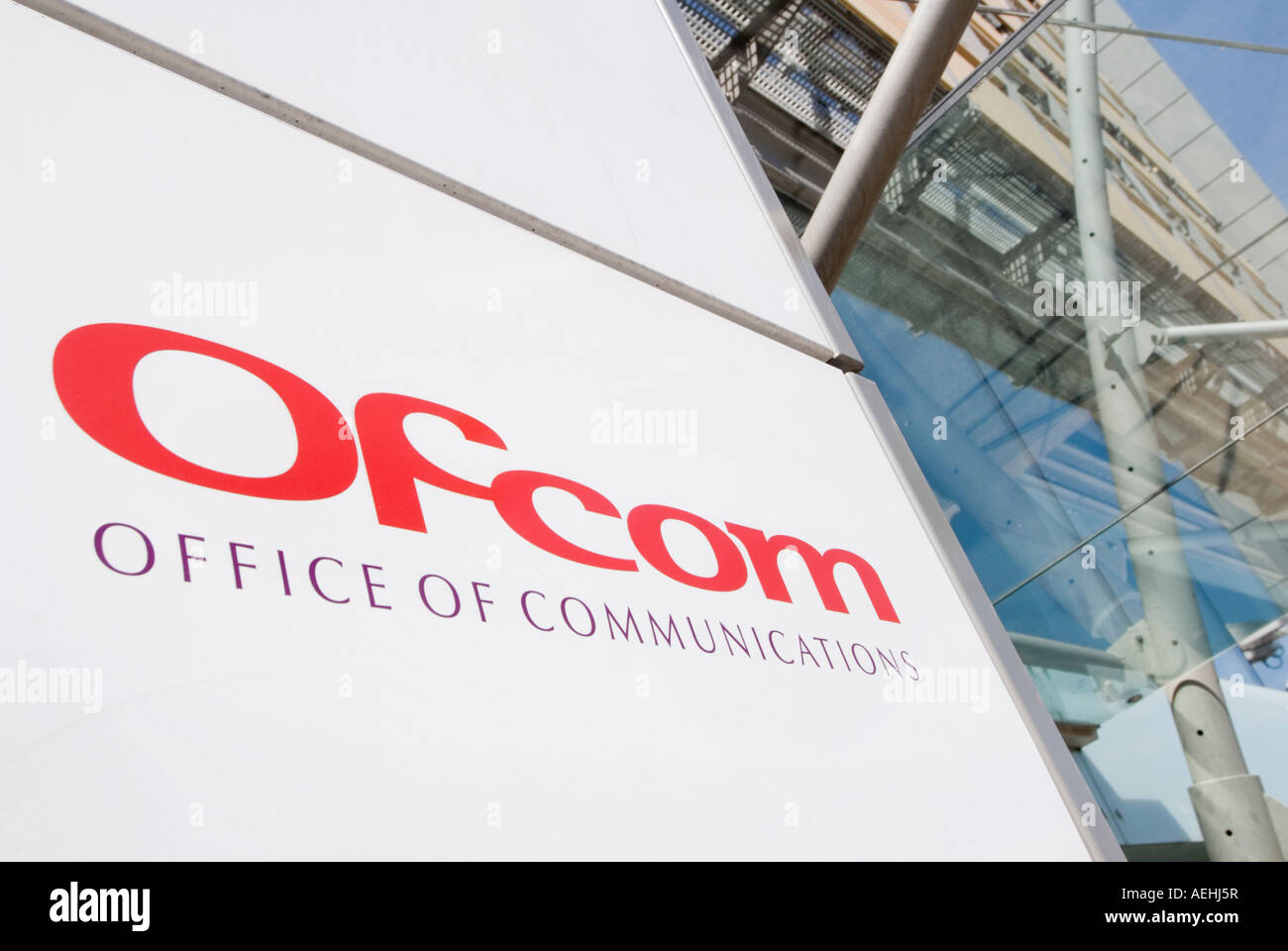 Headquarters OFCOM Office of Communication the independant regulator and competition authority London UK Stock Photo