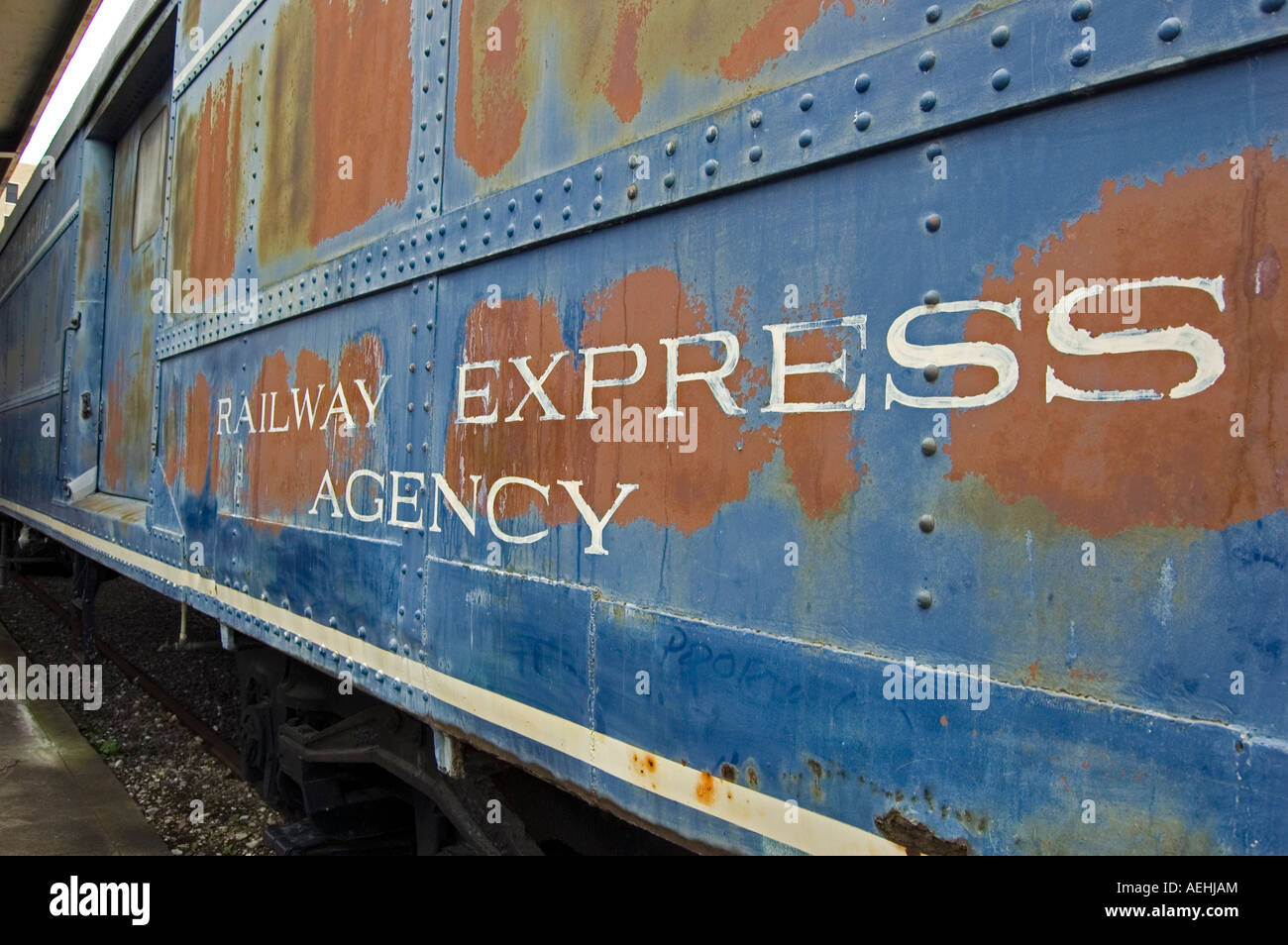 Vintage railway Stock Photo