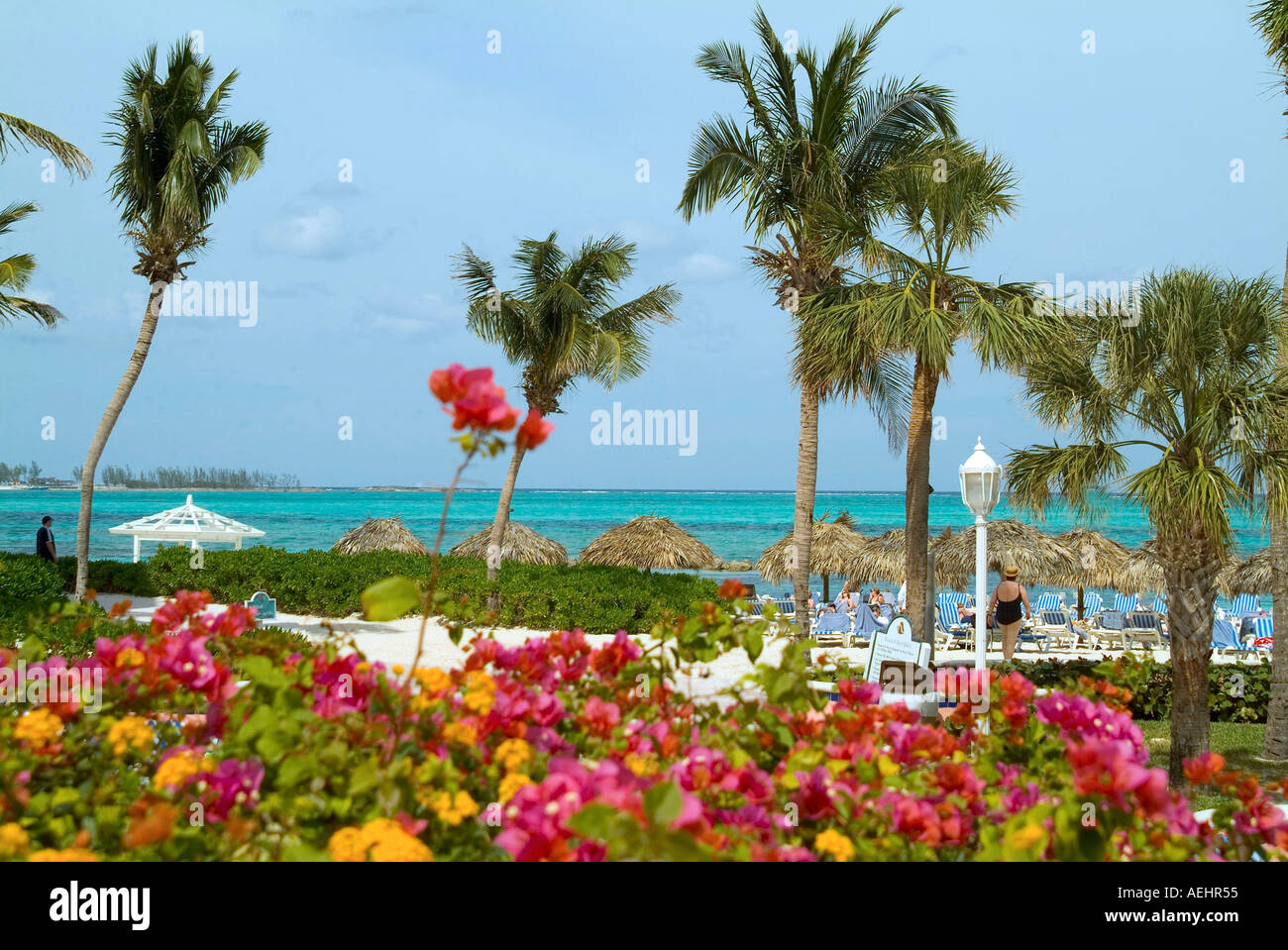 Bahamas Nassau Cable Beach view from Radisson resort Stock Photo Alamy