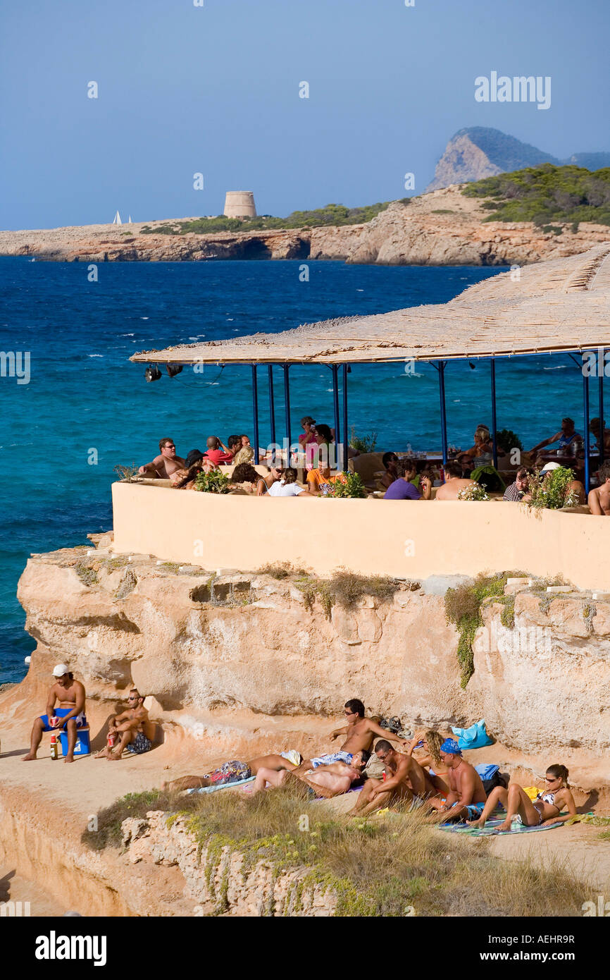 Cala Comte Ibiza Balearic Islands Spain Stock Photo