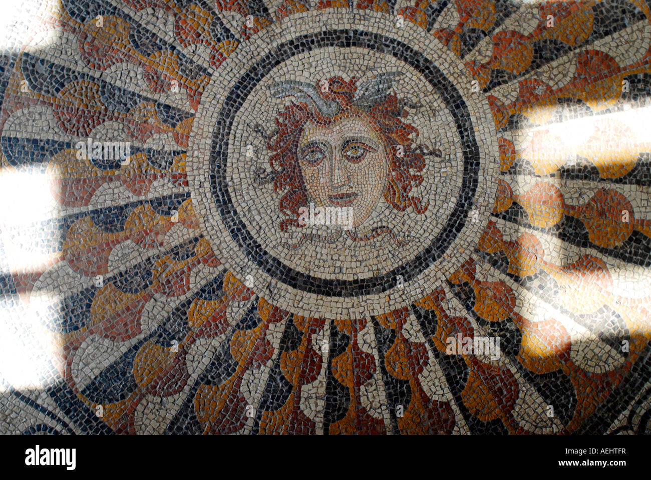 Mosaic floor. Palace of the Grand Master. Rhodes Castle. Island of