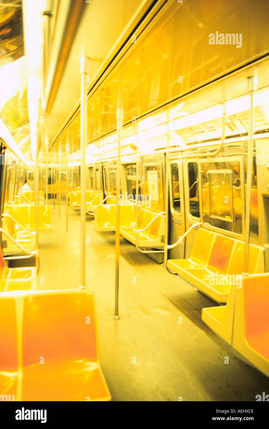 Empty subway car nyc hi-res stock photography and images - Alamy