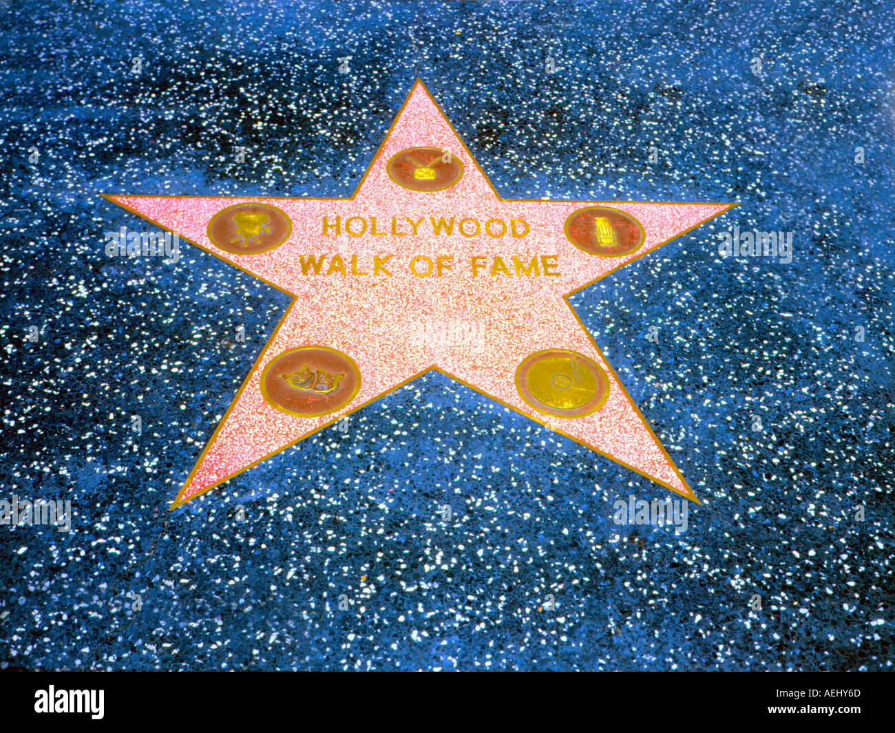 California Los Angeles Hollywood walk of fame Stock Photo - Alamy