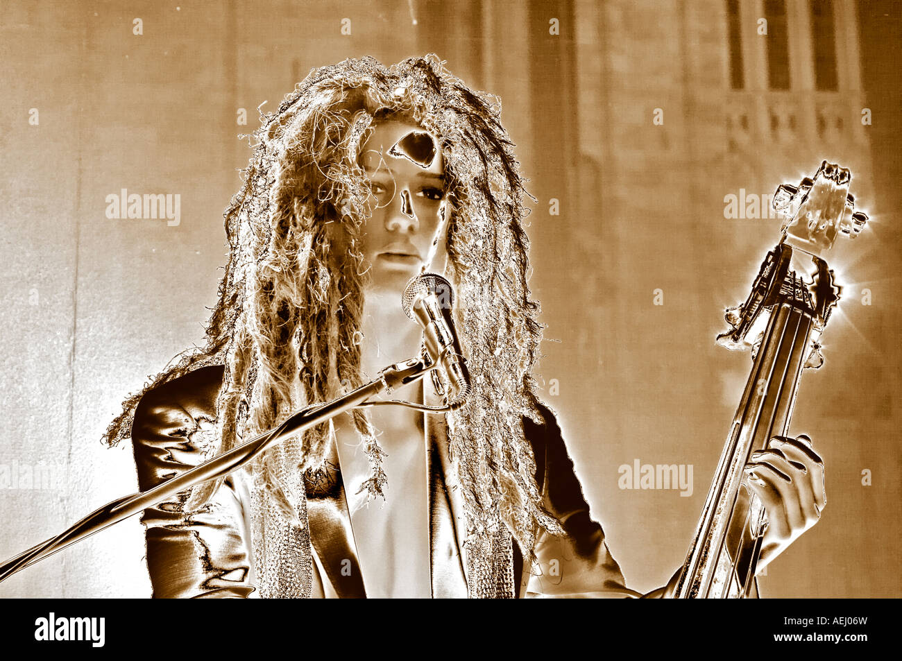 Rasta dummy singer Stock Photo - Alamy