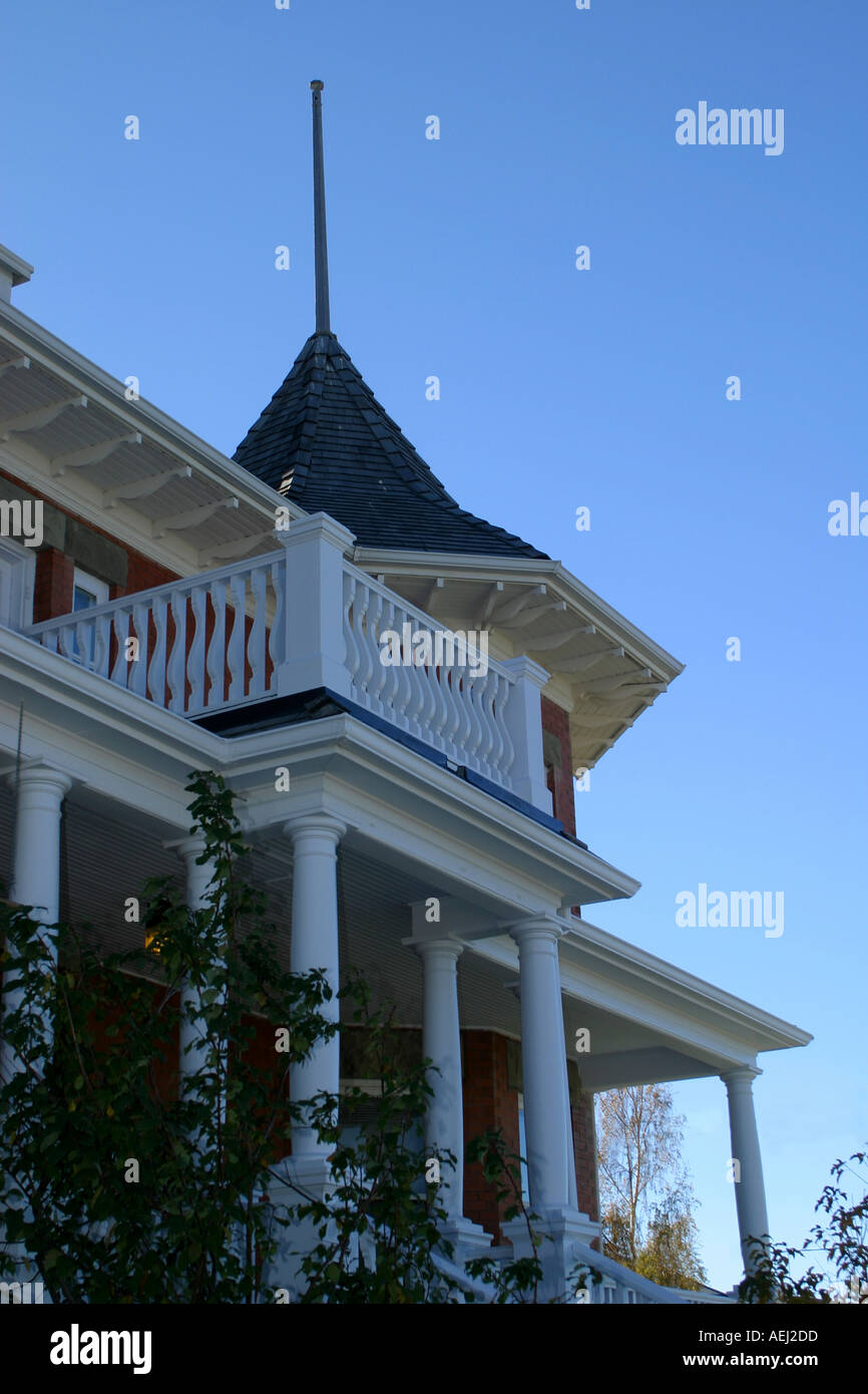 Vertical Old mansion Pincher Creek, Alberta, Canada Stock Photo Alamy