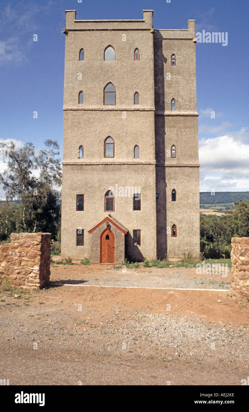 Winter's Tower, Brendon Hills, Somerset, UK Stock Photo Alamy