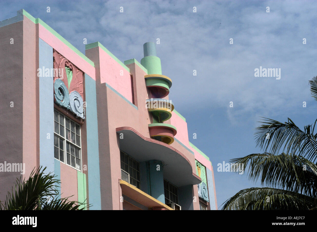 South Beach Art Deco Miami Florida Stock Photo Alamy