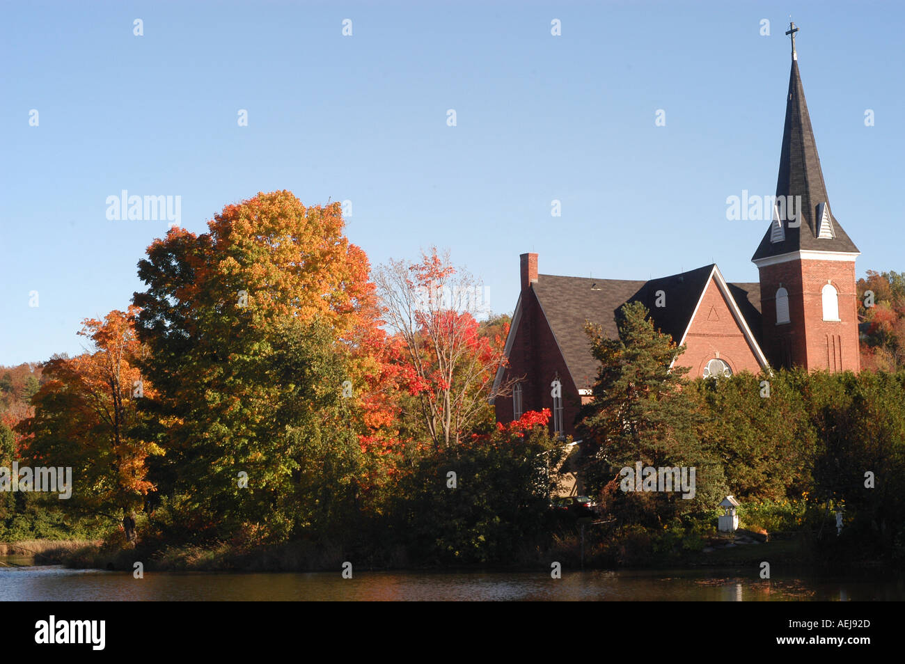 Knowlton town eastern townships Province of Quebec Canada Stock Photo