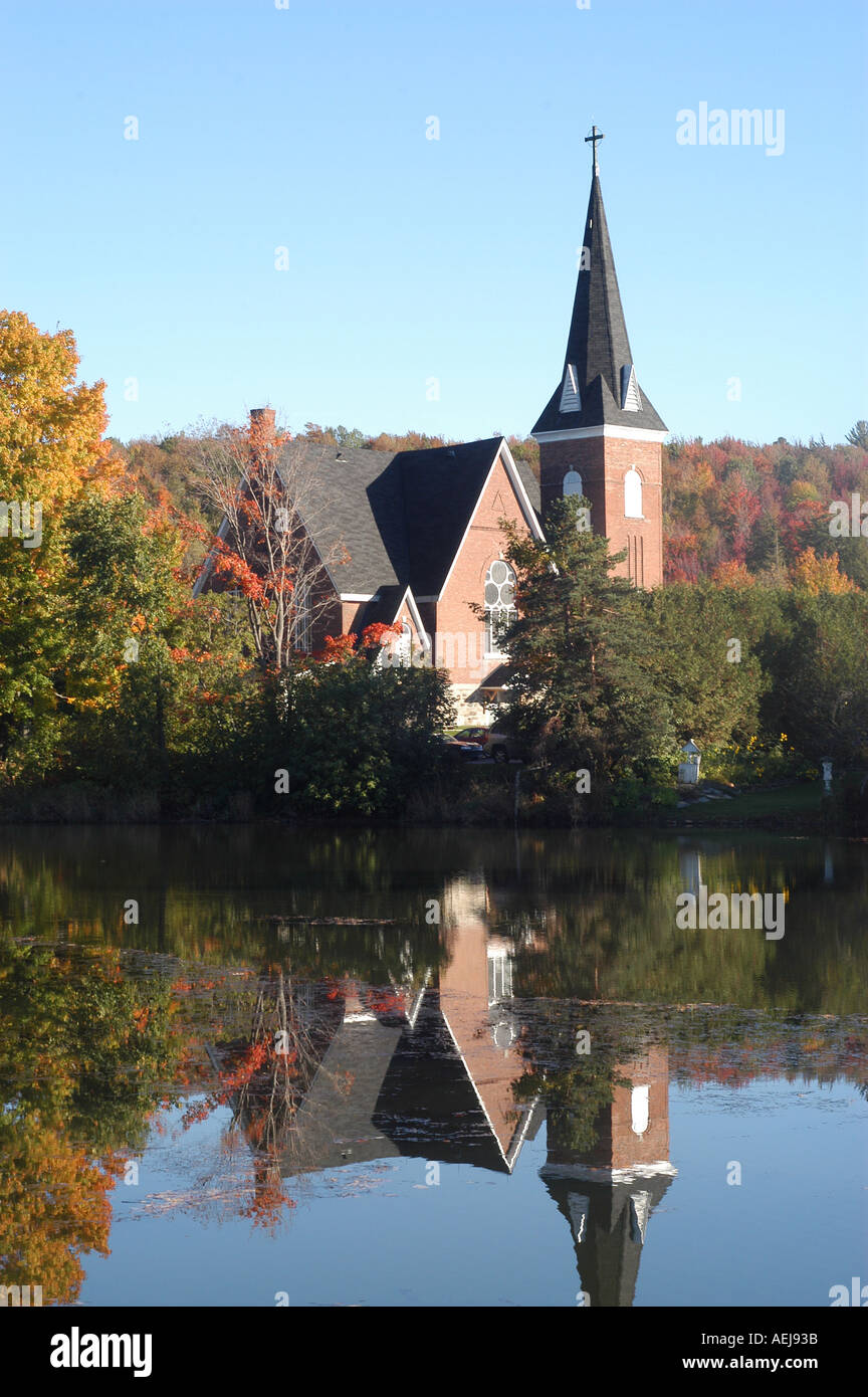 Knowlton Eastern Townships fall season Quebec Canada Stock Photo Alamy