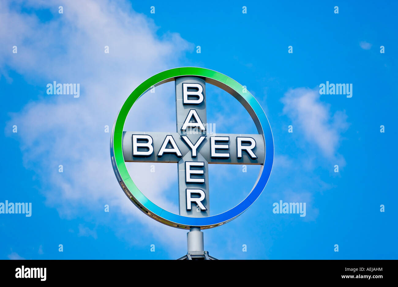 Company logo Bayer Stock Photo