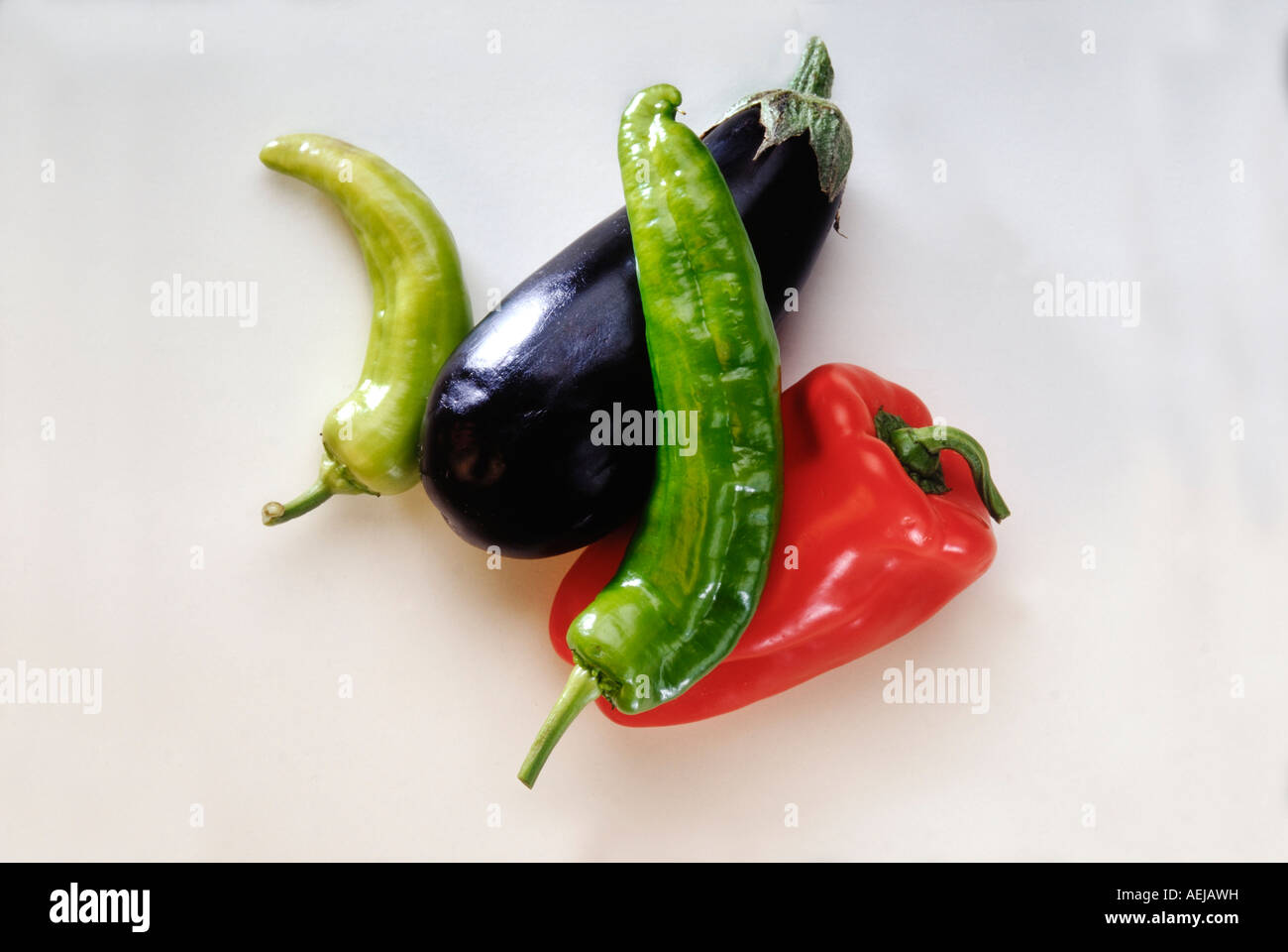 Red pepper and chilies Stock Photo