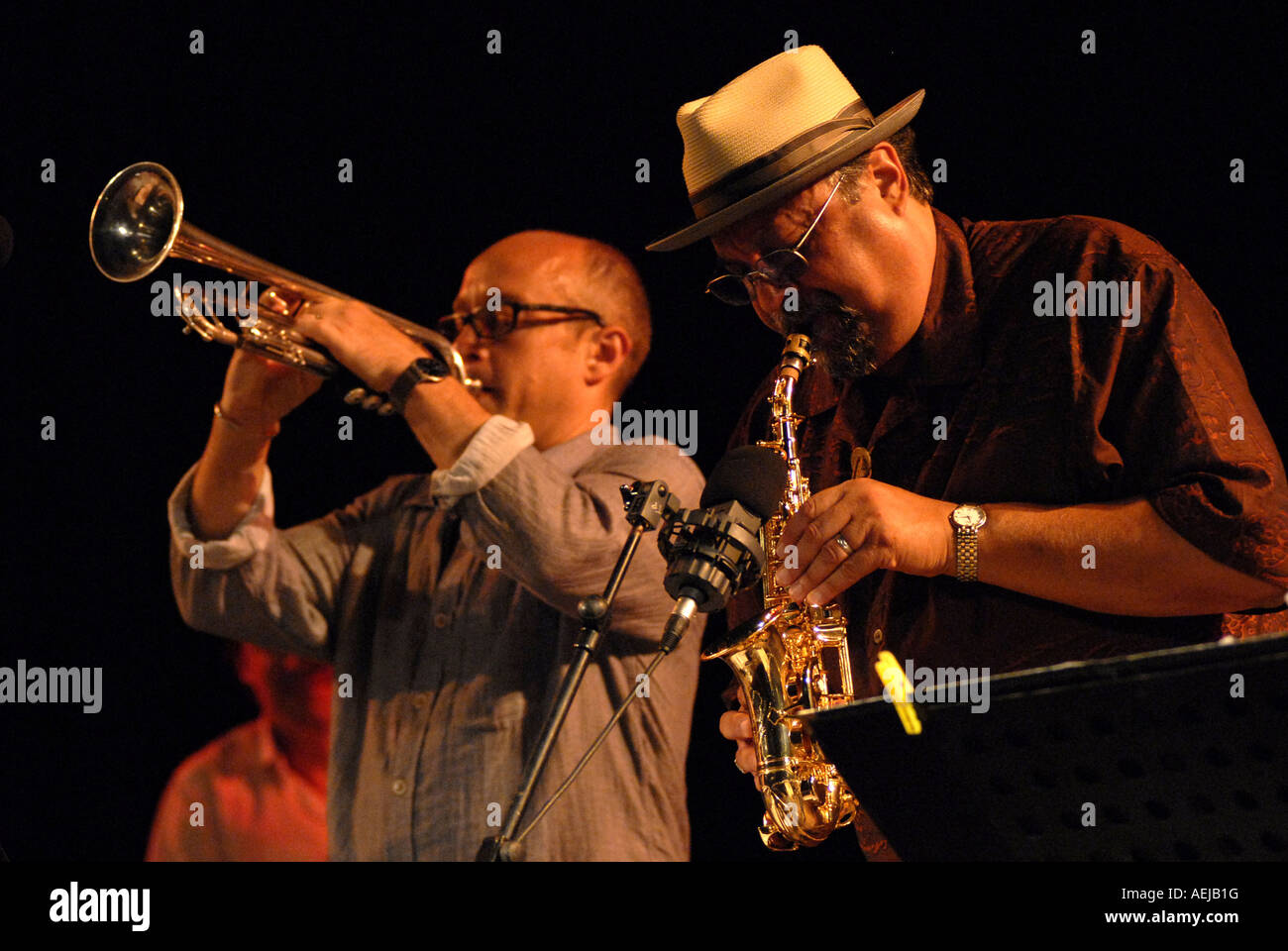 San Francisco Jazz Collective: Joe Lovano and Dave Douglas Stock Photo