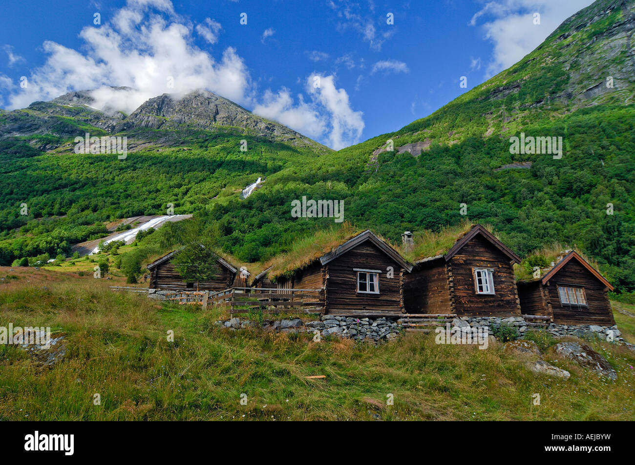 Old framehouses, Geilo, Norway, Scandinavia Stock Photo Alamy