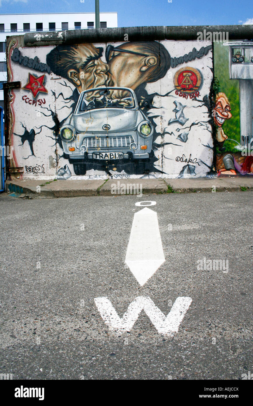 East Side Gallery, Berlin, Deutschland Stock Photo