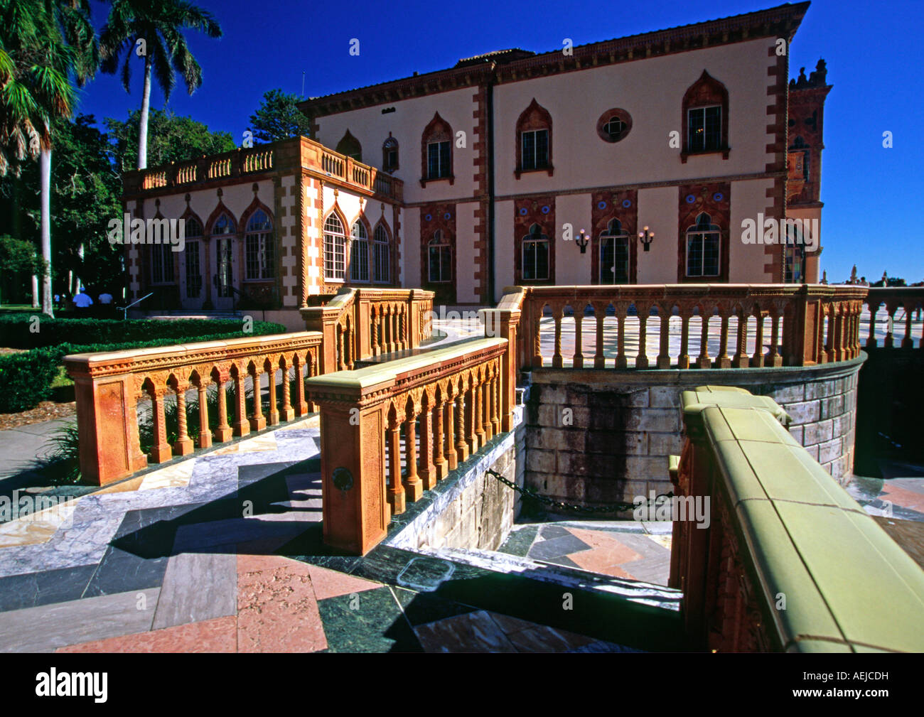 Cà d'Zan, Mable and John Ringling 1925 Sarasota residence, now listed on the National Register of Historic Places Stock Photo