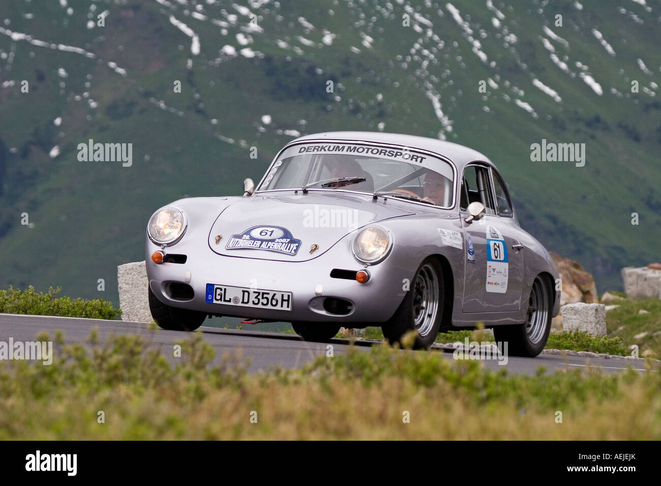 Porsche 356, Year of contruction 1962, Alps Rallye 2007, Kitzbuehel, Tyrol, Austria Stock Photo