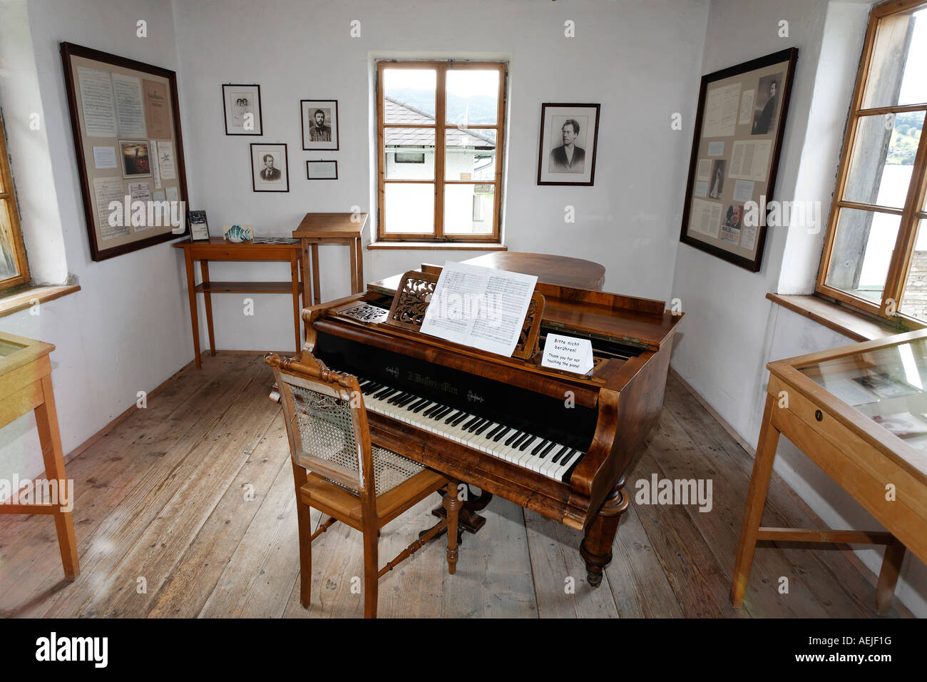 Composing cottage of Gustav Mahler, Steinbach, Attersee, Upper Austria Stock Photo