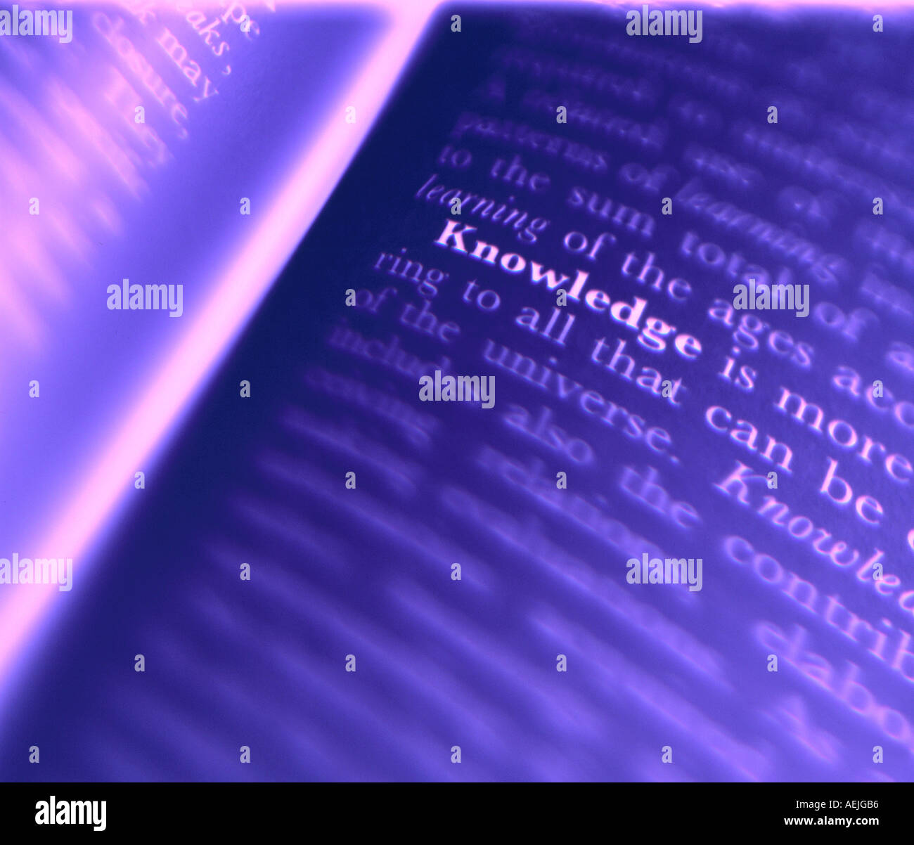 Open book with writing Stock Photo - Alamy