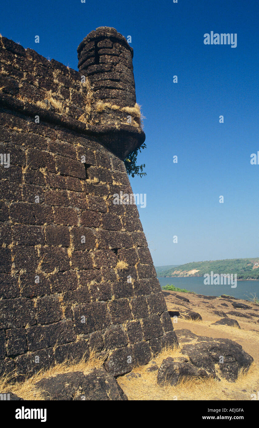 Chapora Fort Goa India Stock Photo