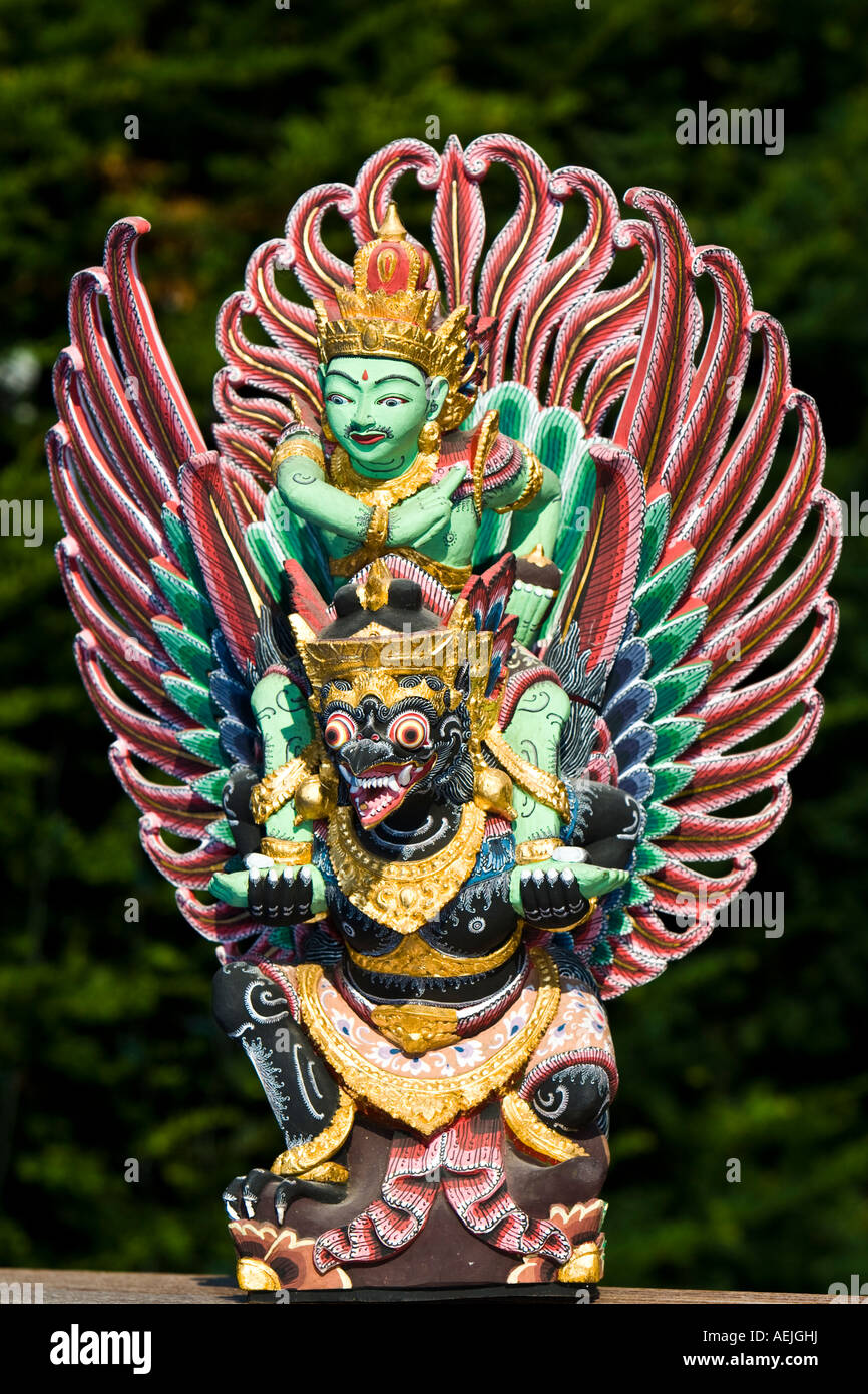 Temple Guard, Garudas with Nagas in his claws, riding animal of the Vishnu, Bali Stock Photo