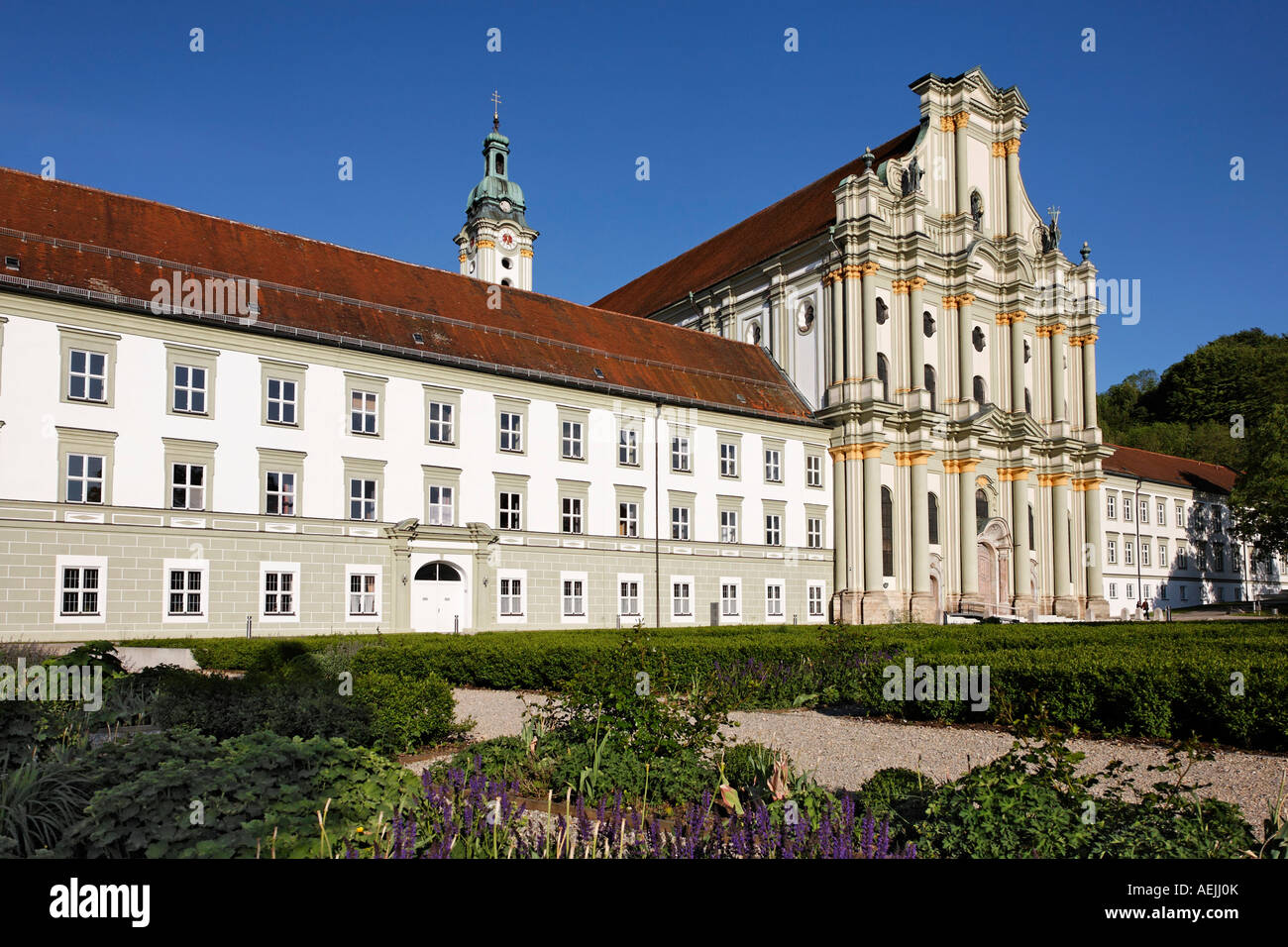 Former monastery Fuerstenfeldbruck, Upper Bavaria, Germany Stock Photo