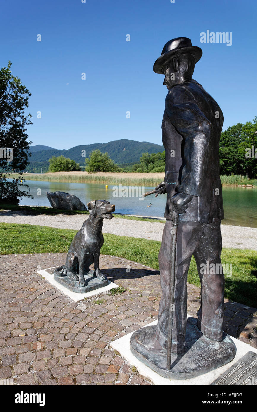 Thomas Mann memorial in Gmund at Tegernsee lake, Upper Bavaria Germany Stock Photo
